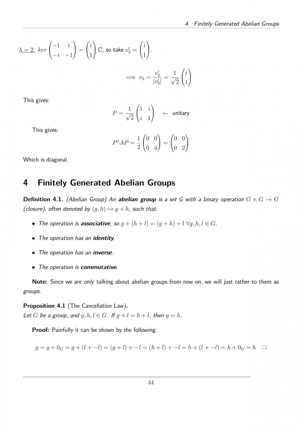MA251 Algebra 1 Notes - Page 46