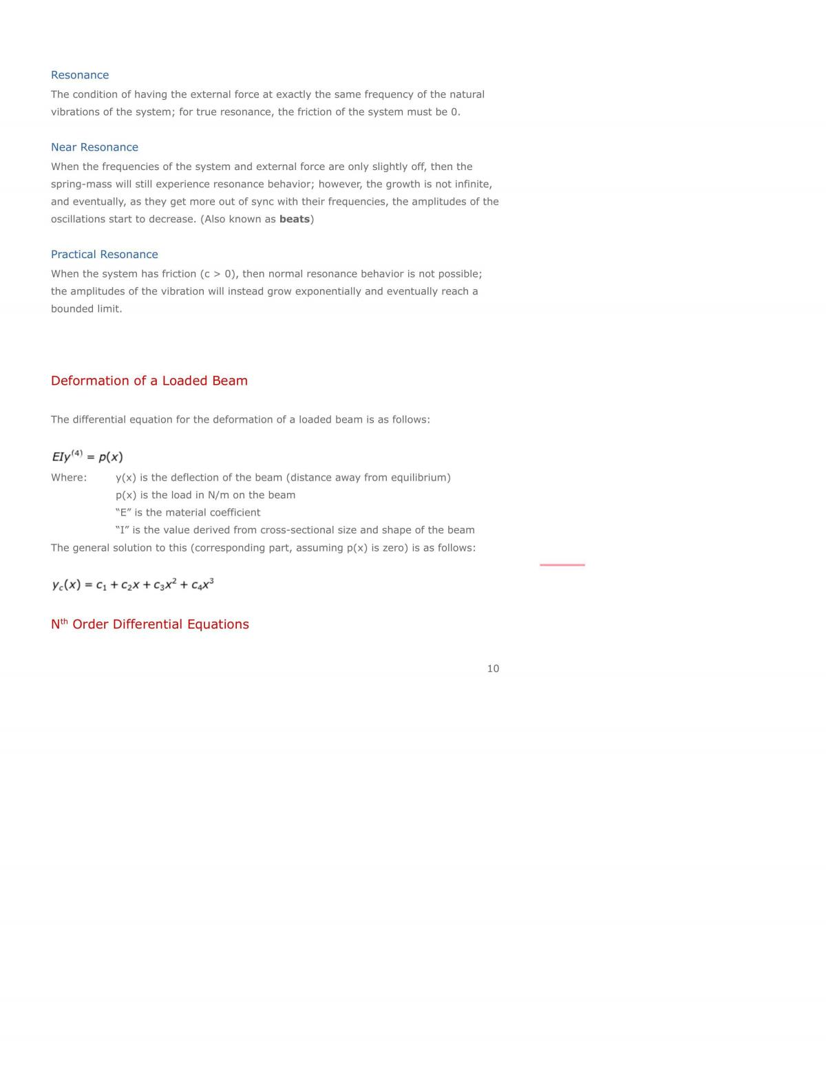 Ordinary Differential Equations Complete Course Notes - Page 10