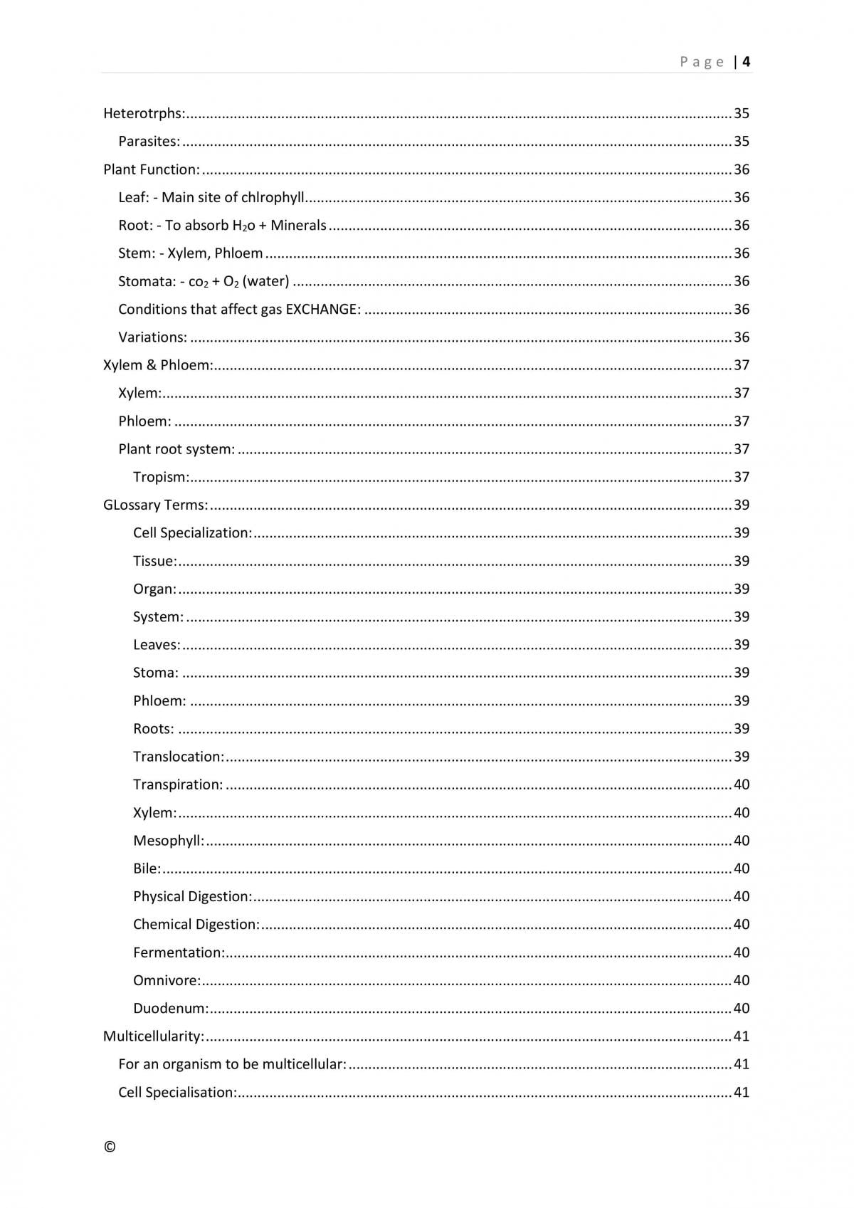 VCE Biology Unit 1 Notes  - Page 5
