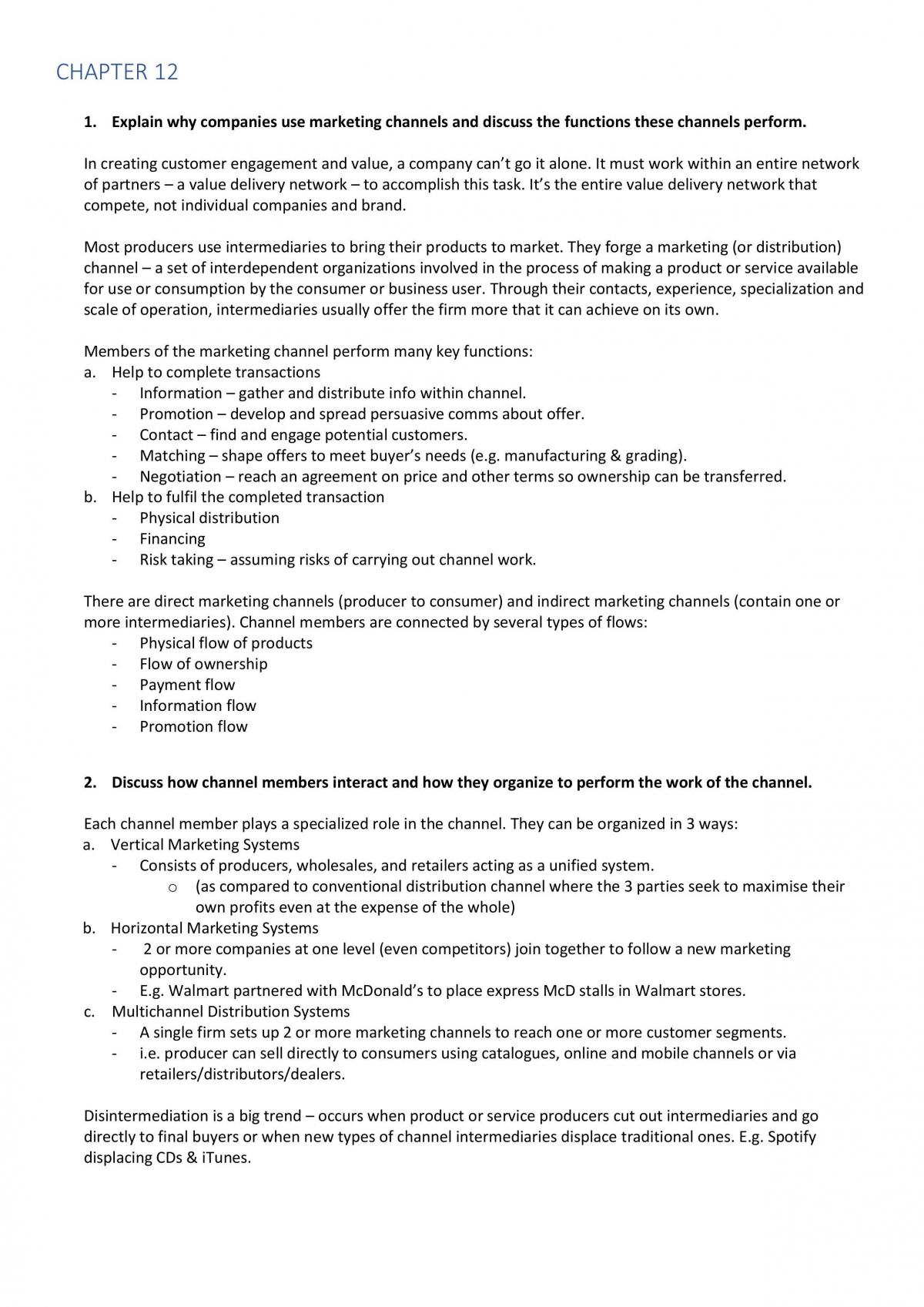 MKTG101 Marketing Study Notes - Page 31