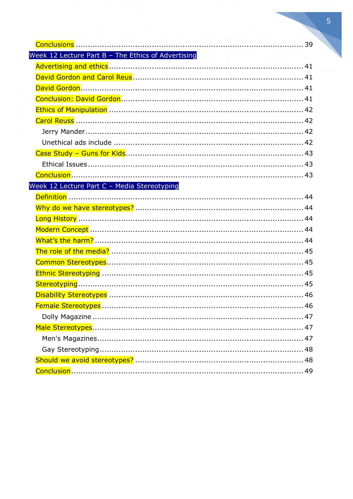 Week 1 to Week 12 Lecture Notes (Completed Contents) - Page 5
