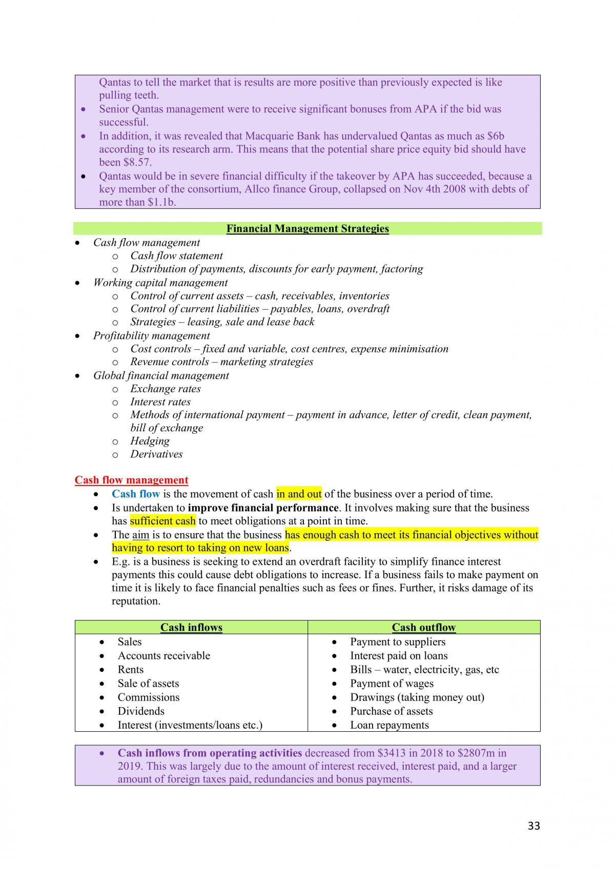 Finance HSC Notes - Page 33