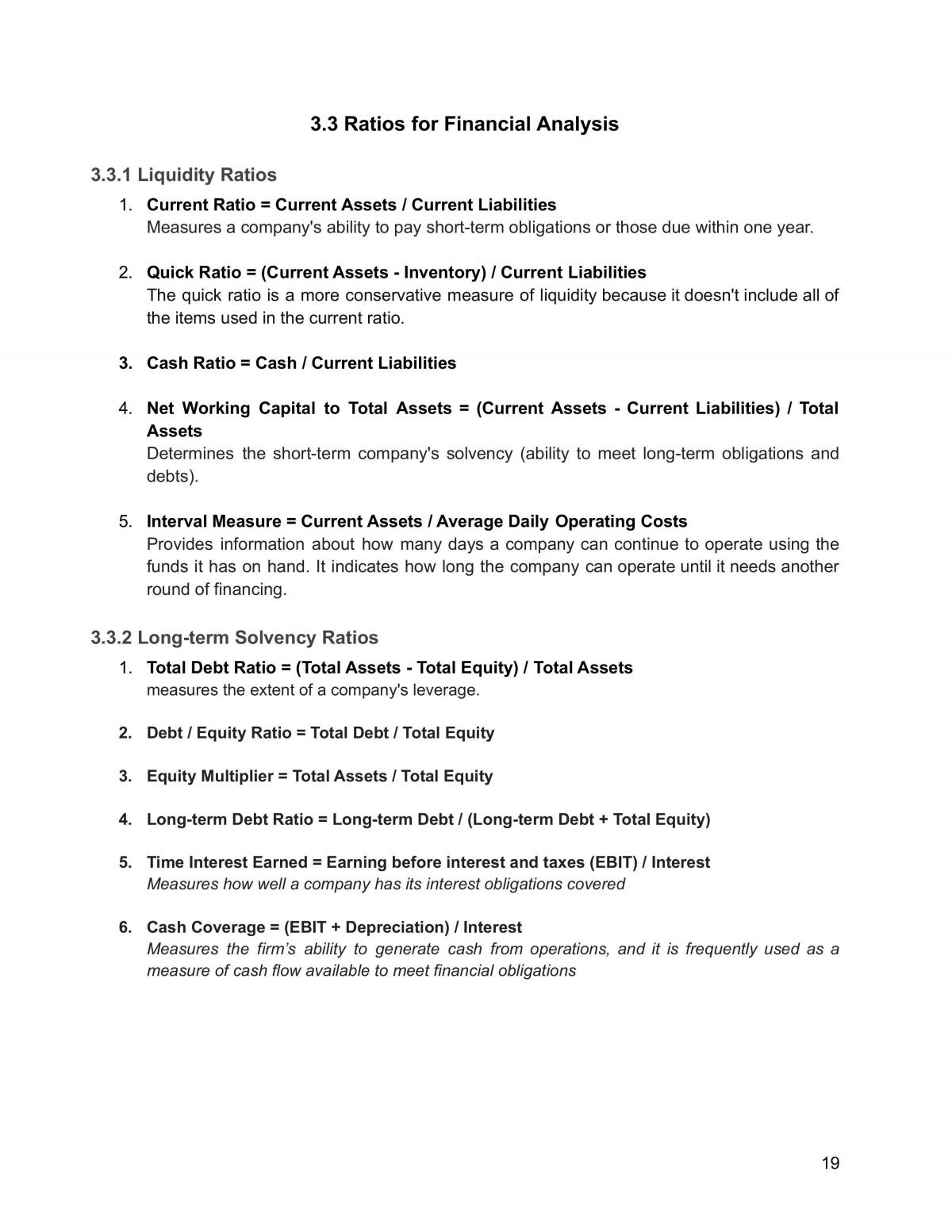 FNCE101 - Finance Study Notes  - Page 19