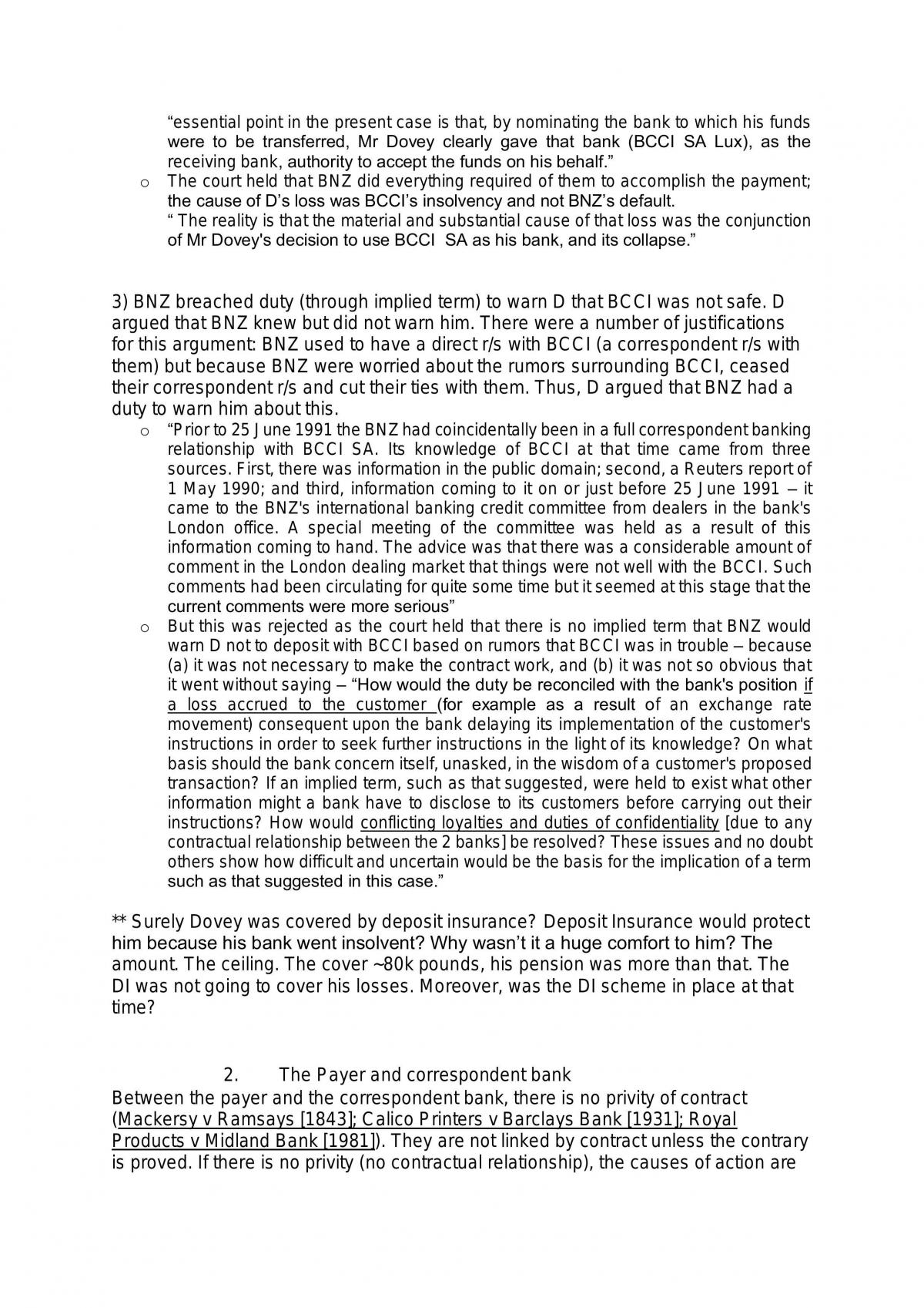 Banking Law Summary - Page 1