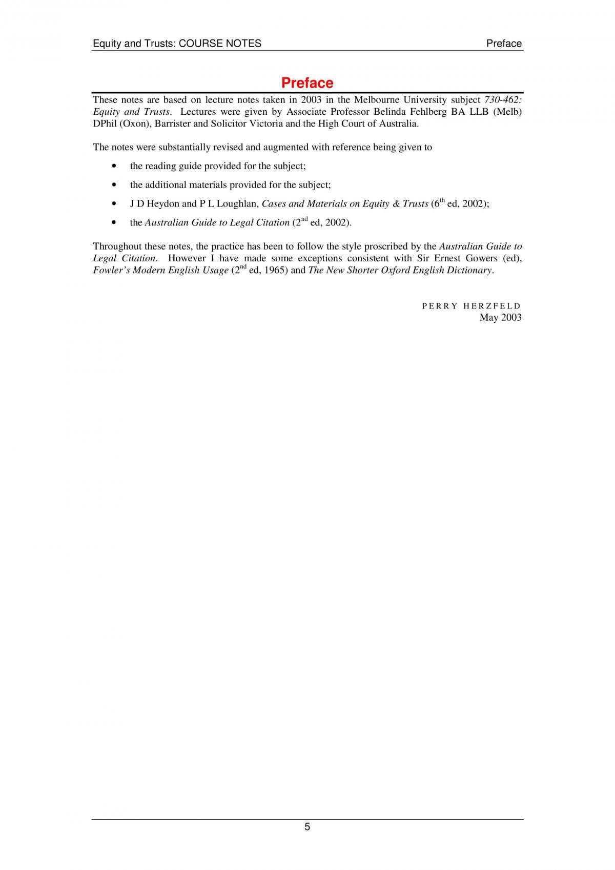 Exam notes for equity and trusts - Page 5