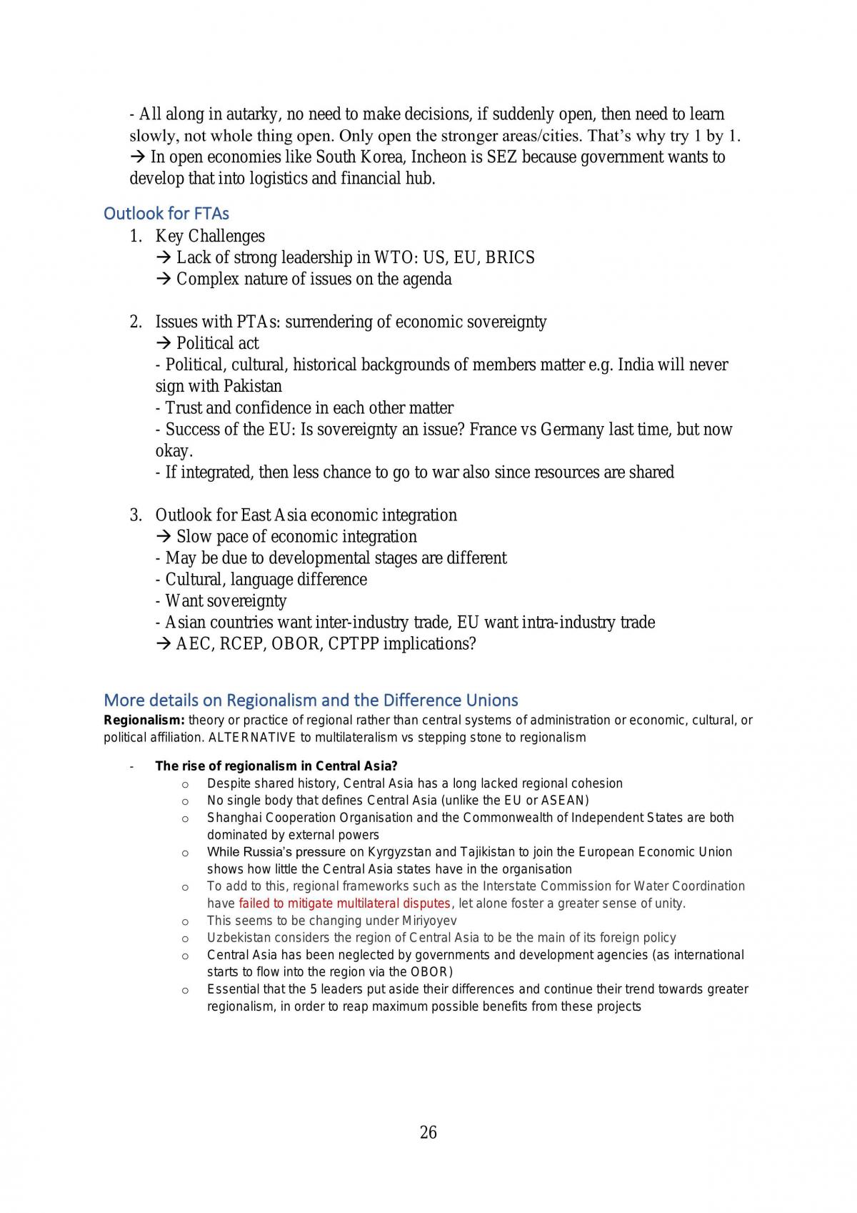 Economics of Globalisation Compiled Notes - Page 26