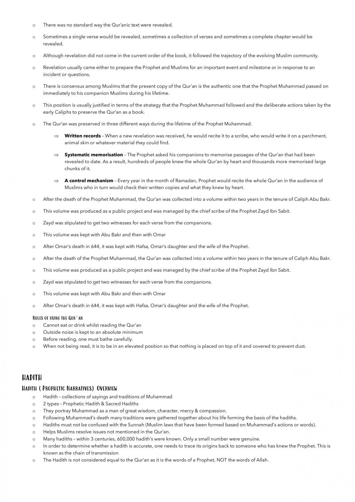Prelim - Complete Islam Notes - Page 15