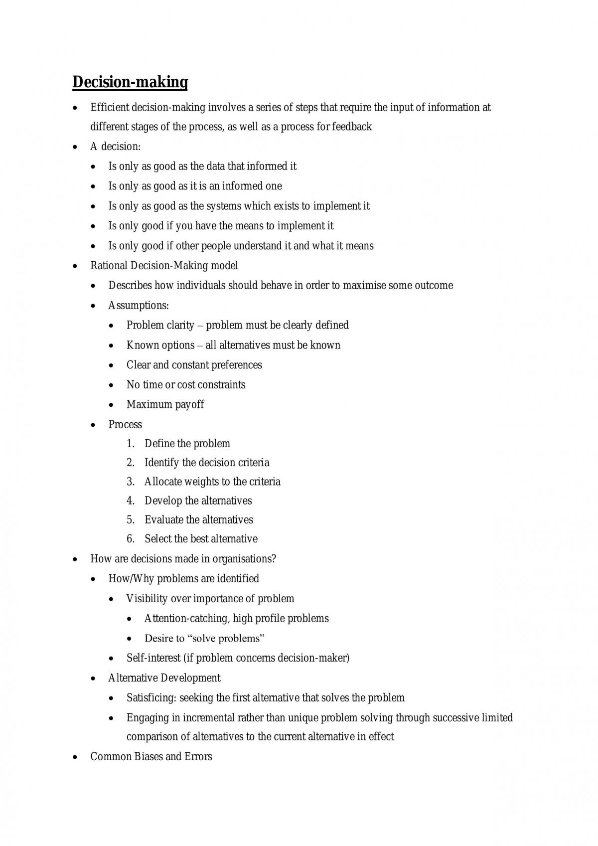 Management of People at Work Notes - Page 48