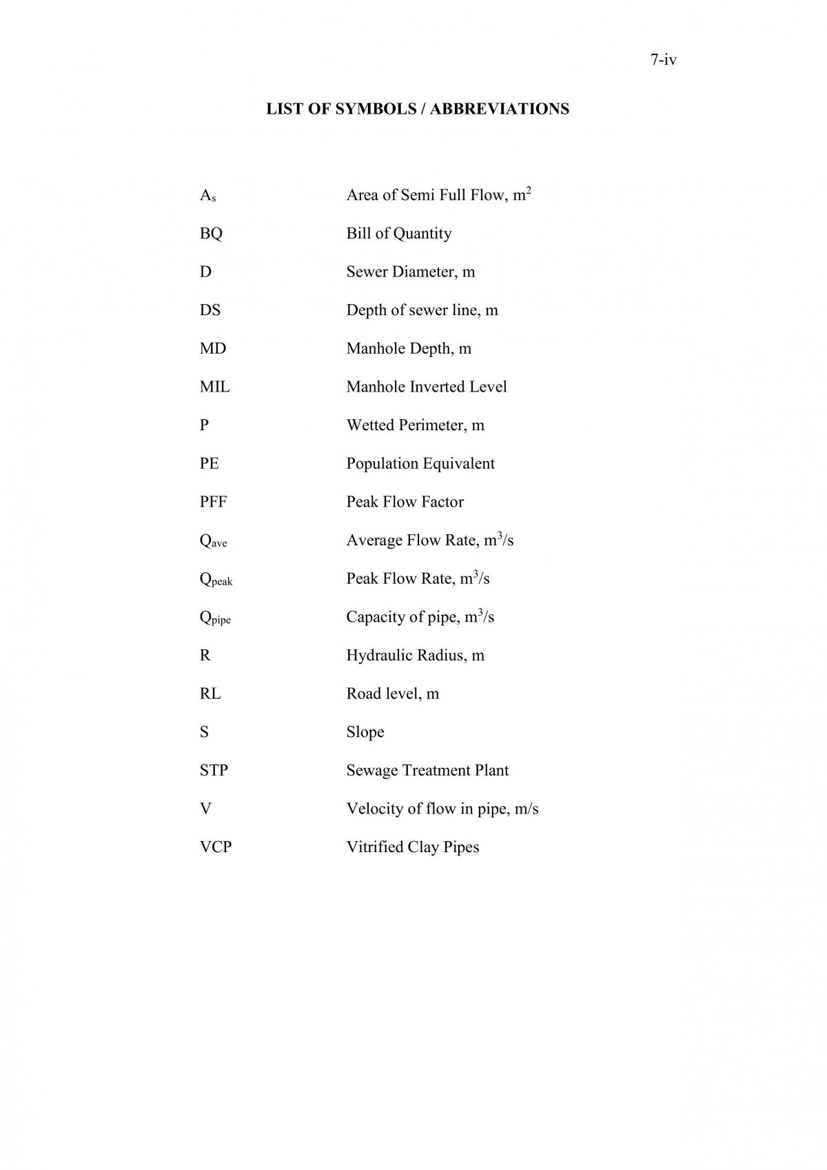 Volume 7: Sewerage Reticulation System - Page 5