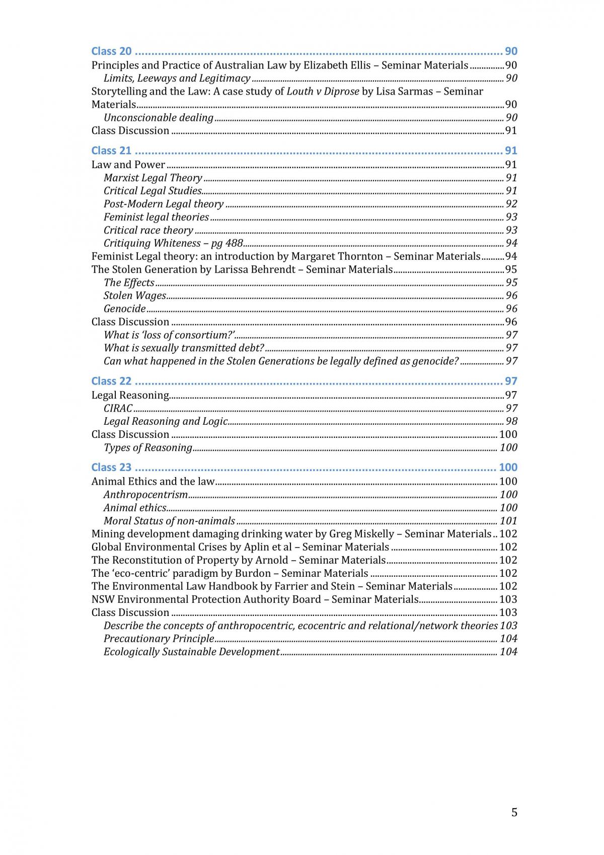 Foundations of Law Course Summary Notes - Page 5