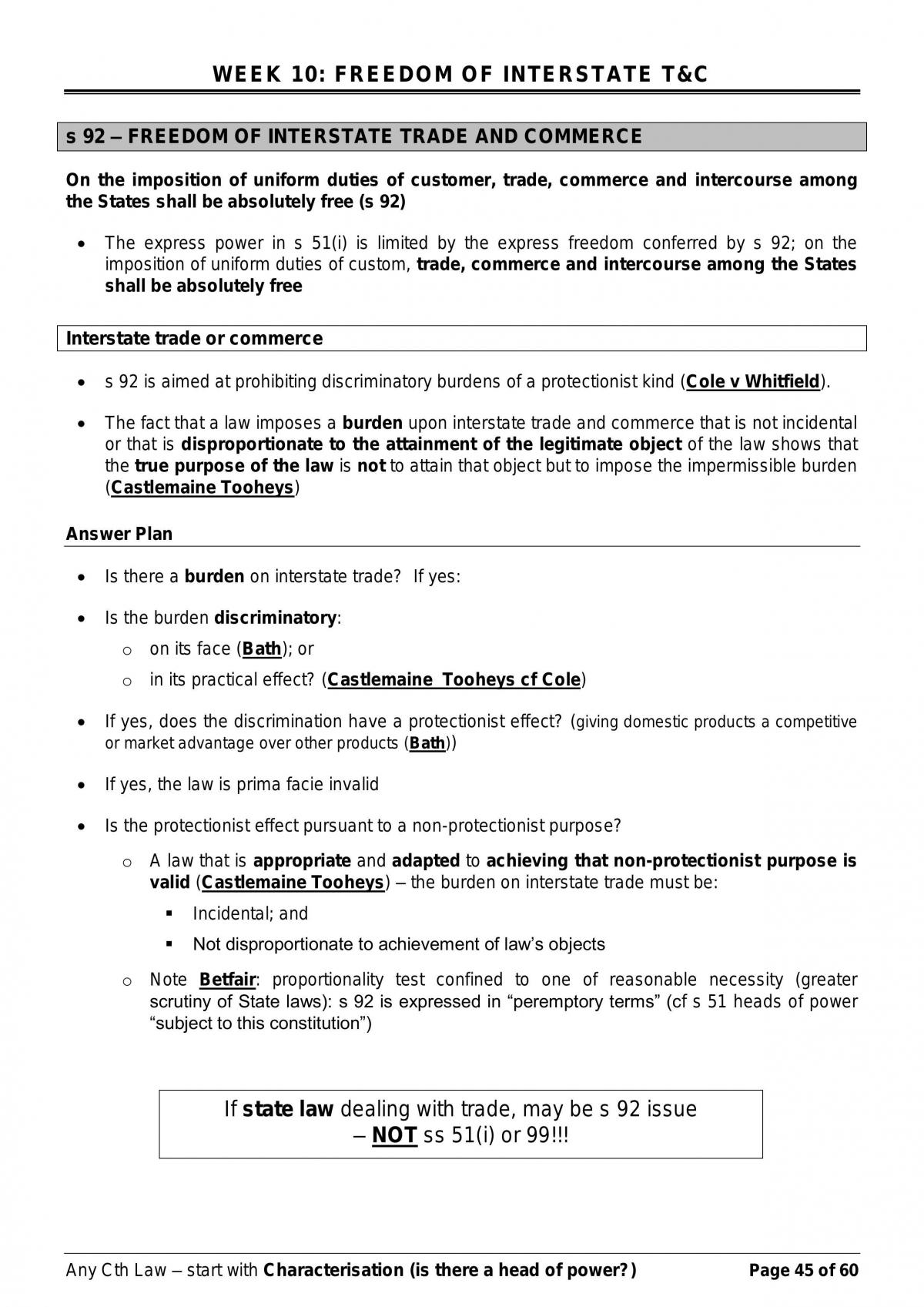 Complete Constitutional Law Exam Revision Notes - Page 45