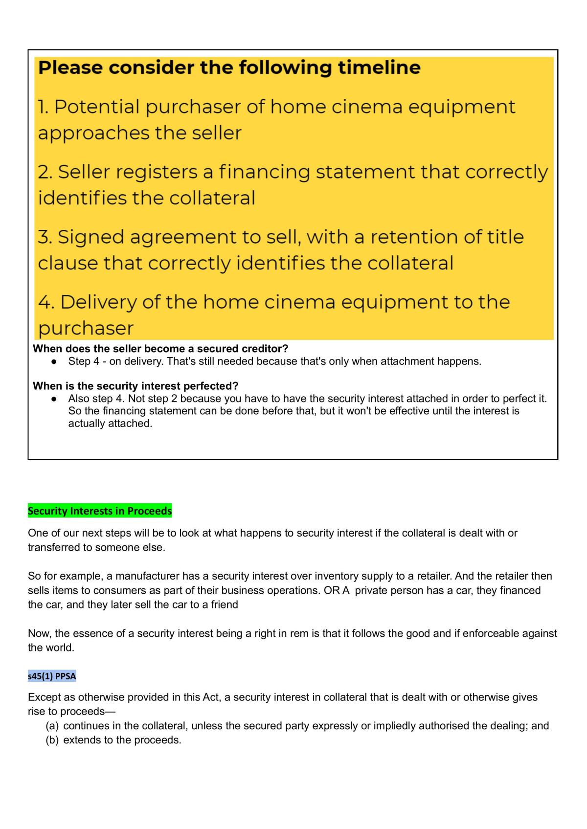 Full Notes Of Secured Credit LAWCOMM 456 Secured Credit Auckland