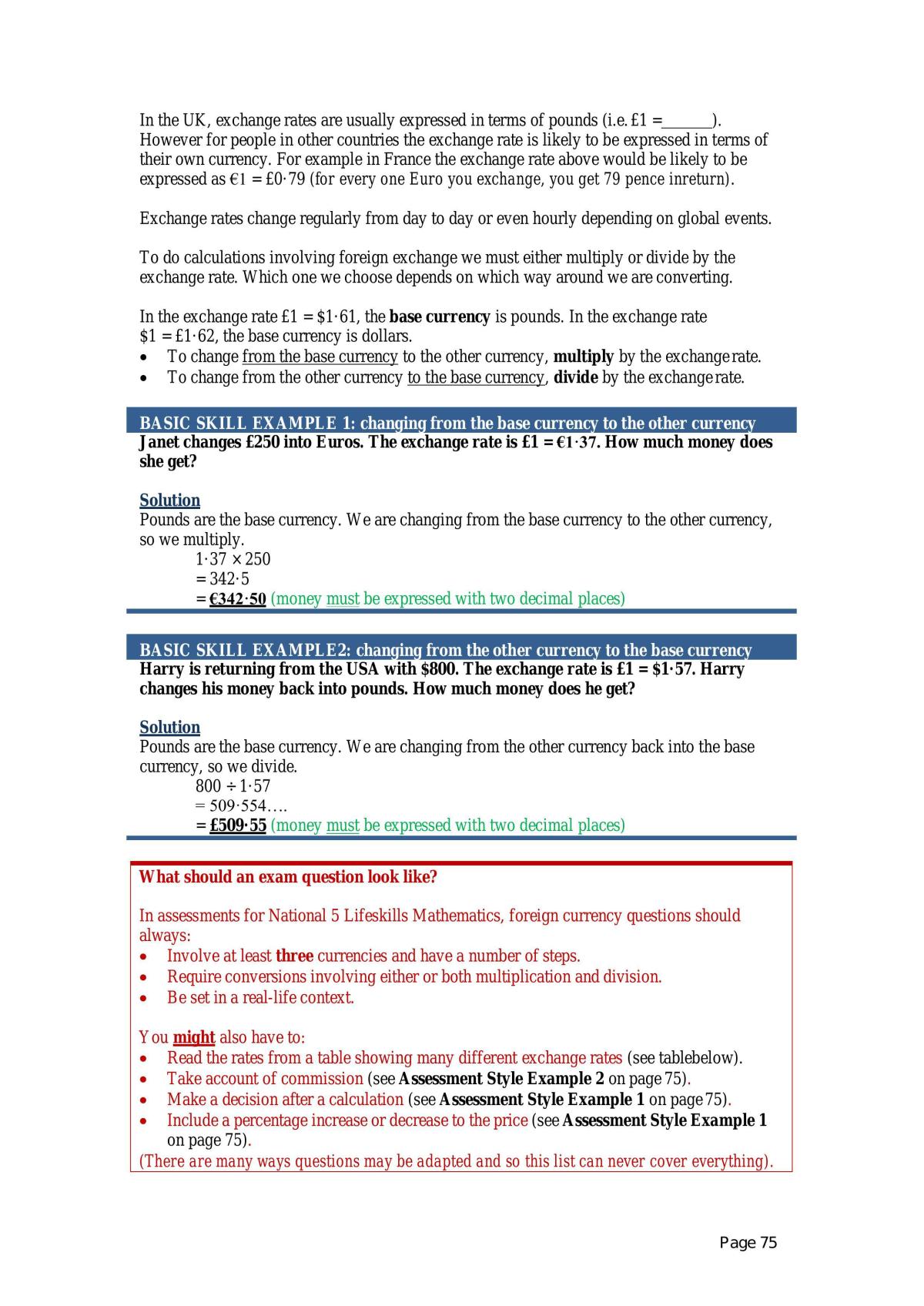 Application of Mathematics revision notes  - Page 72