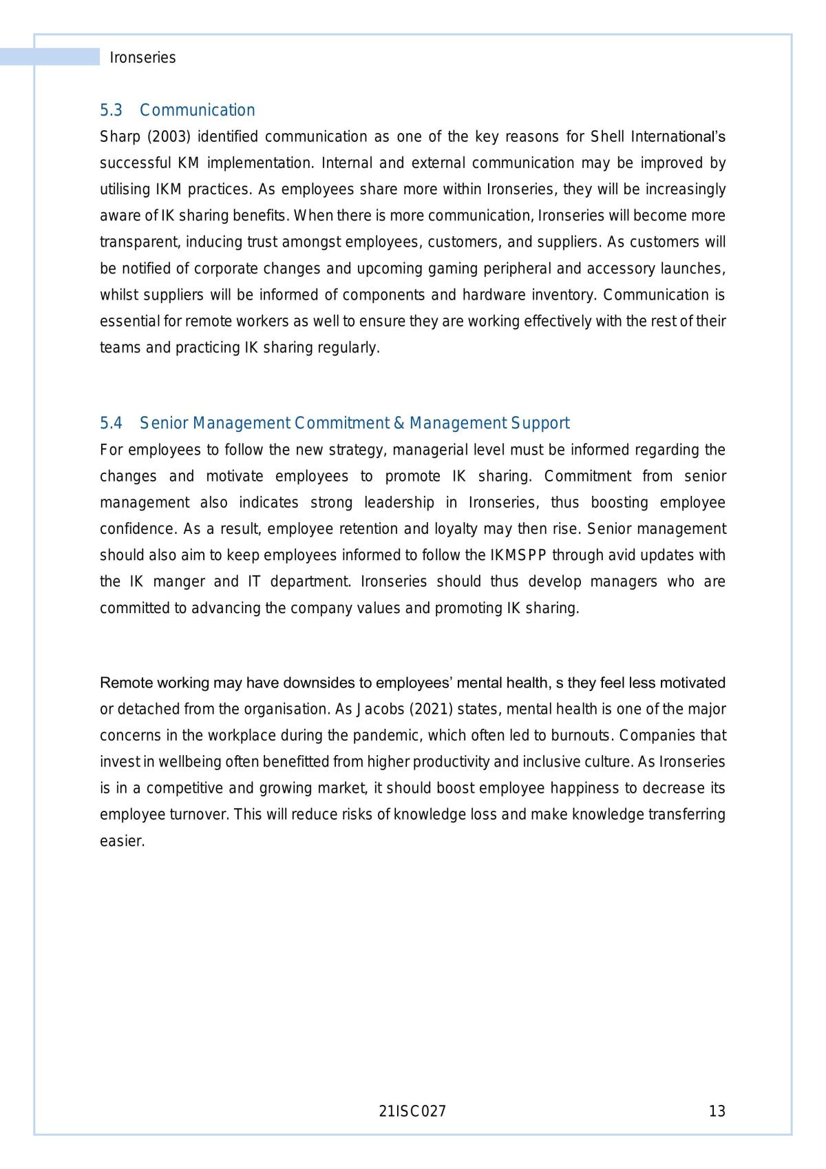 Report on Improving Information Knowledge Management  - Page 14