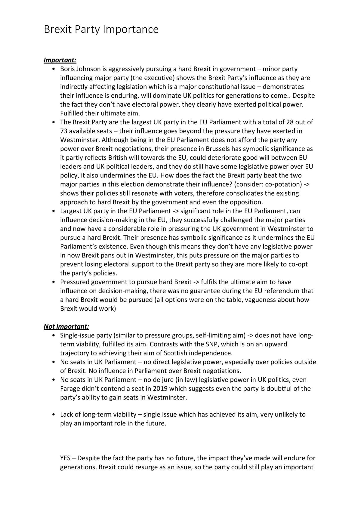 AQA AS-Level Politics- full notes  - Page 0