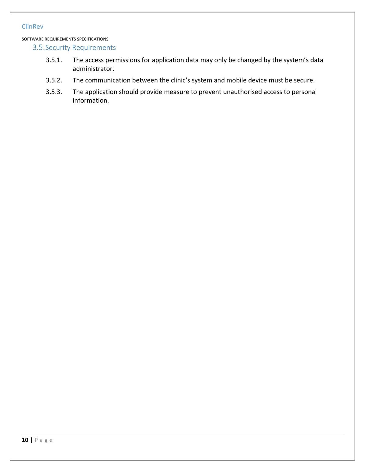 CZ2006 - Software Engineering (SRS) Report on Clinic Reservation System - Page 10