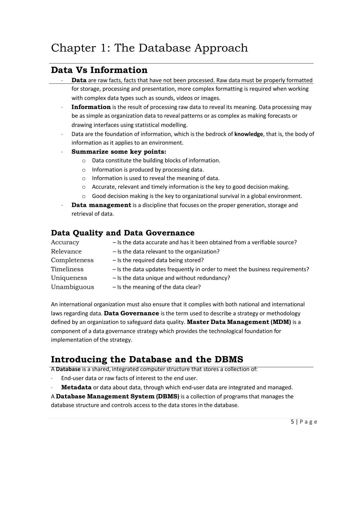 Bachelor of Science Honours in Computing Course Notes - Page 5
