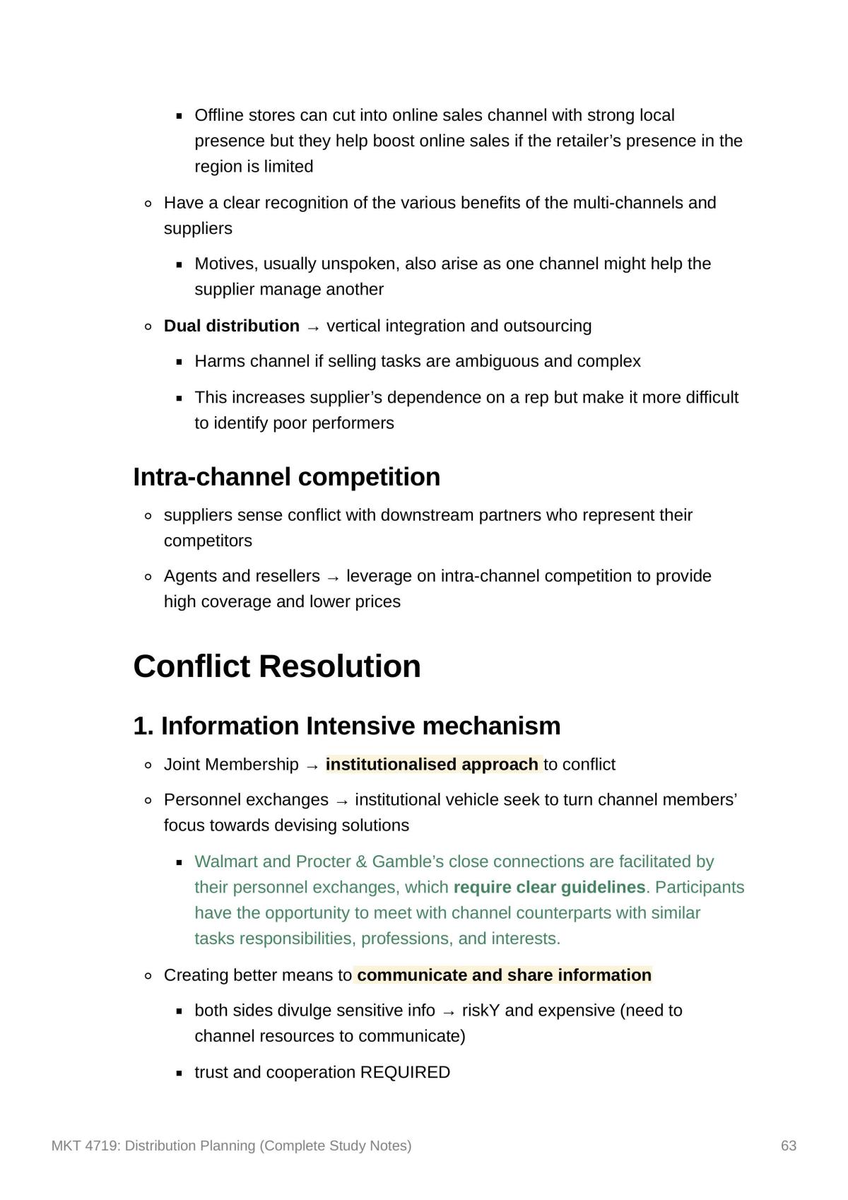 MKT 4719: Distribution Planning (Complete Study Notes) - Page 63