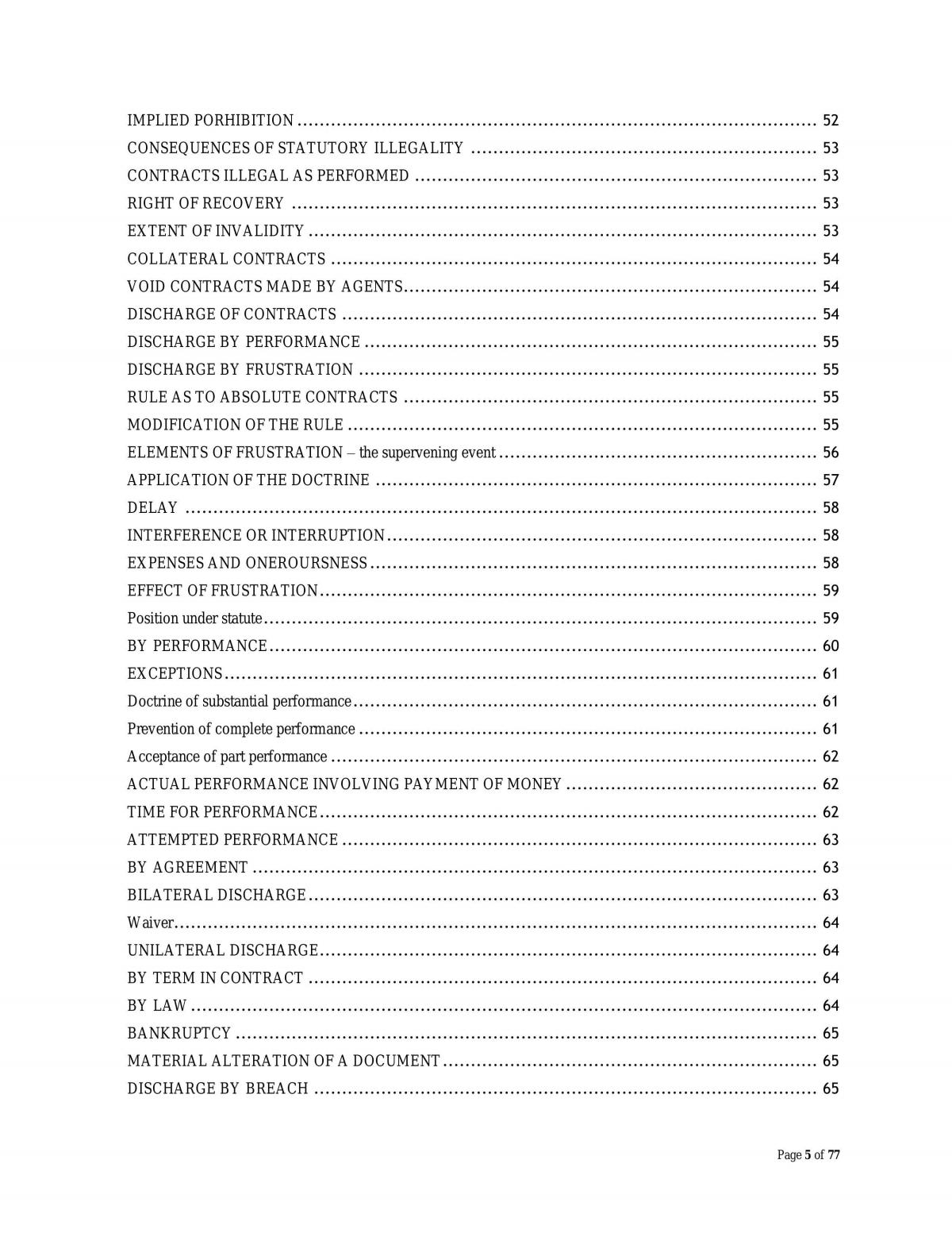Comprehensive Contract Law Notes - Semester 1 2015 - Page 5
