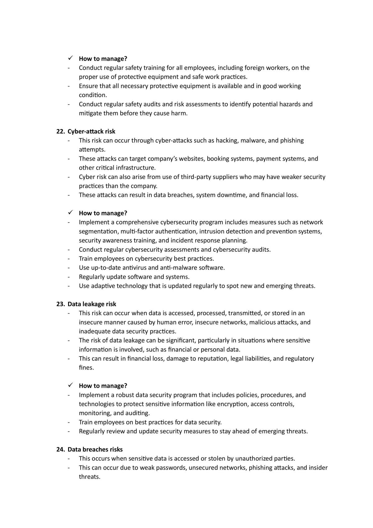 Risk Management Final Exam Notes  - Page 25