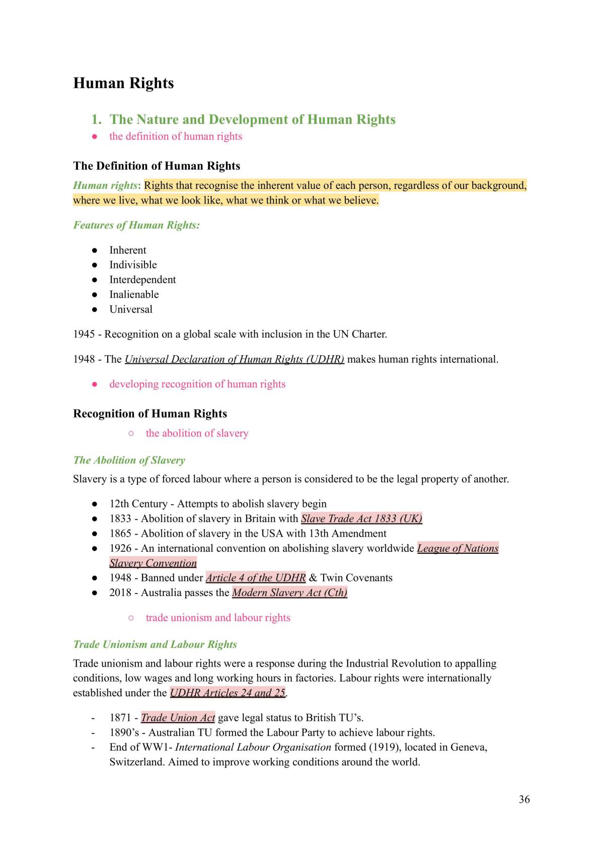 Study Notes for Legal Studies  - Page 36