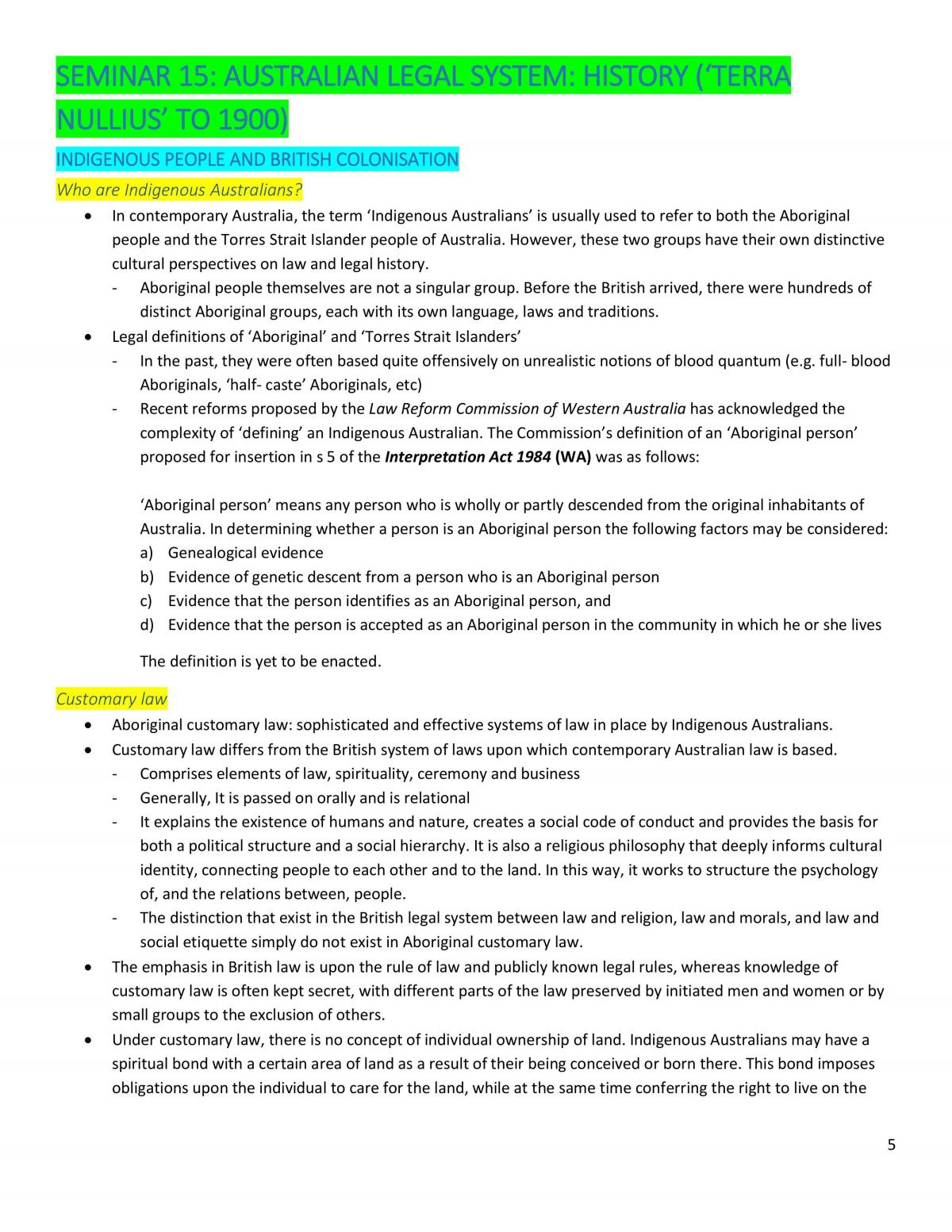 Foundations of Laws Notes - Page 5