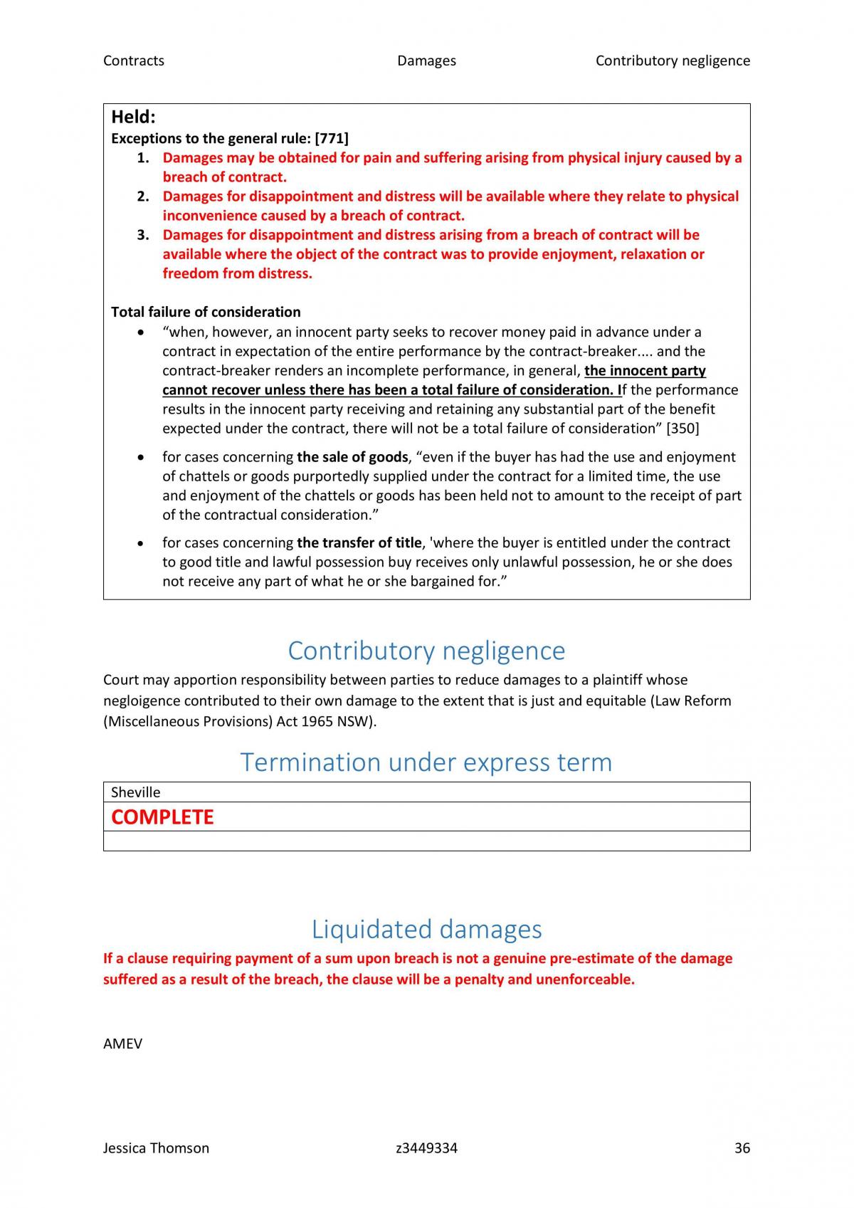 Exam Notes for Contracts - Page 36