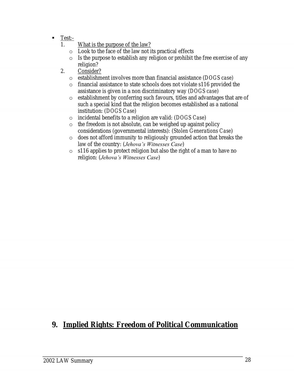 Constitutional Law Notes - Page 28