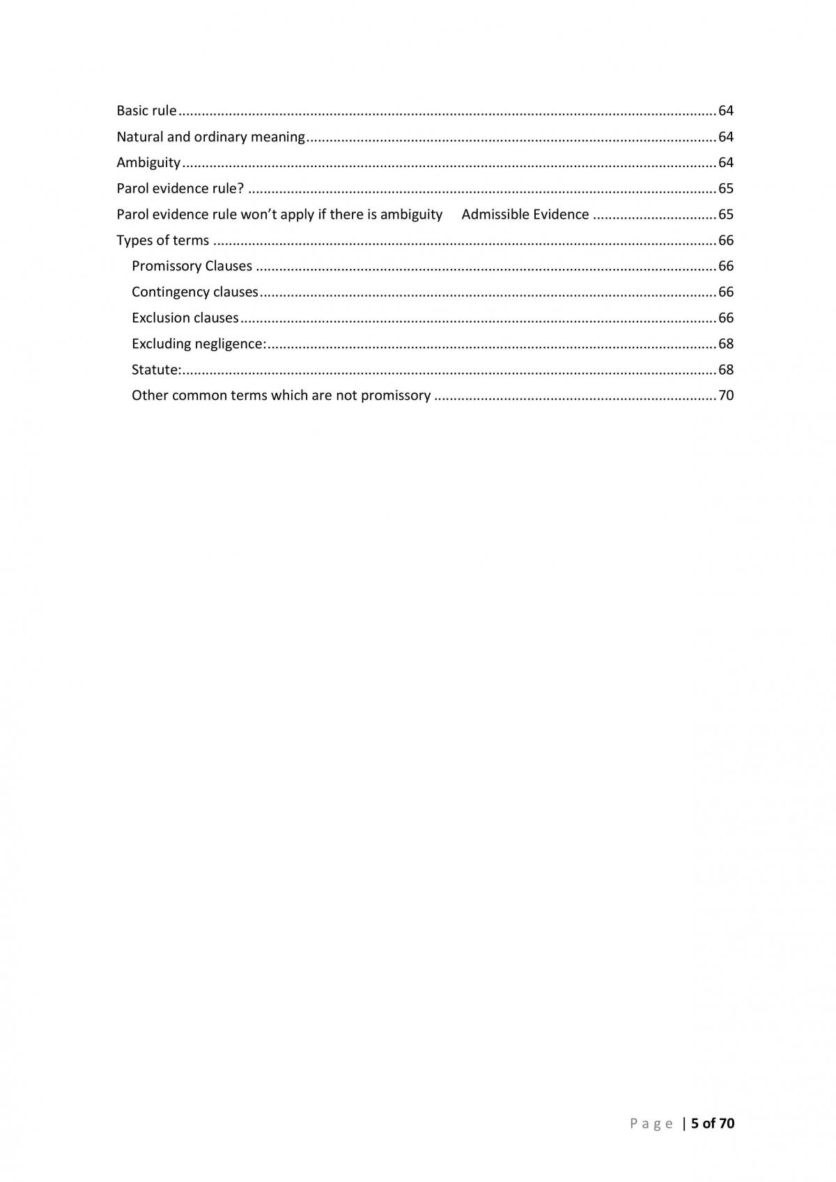 Contracts 1 - Semester 1 2015 Full Notes - Page 5