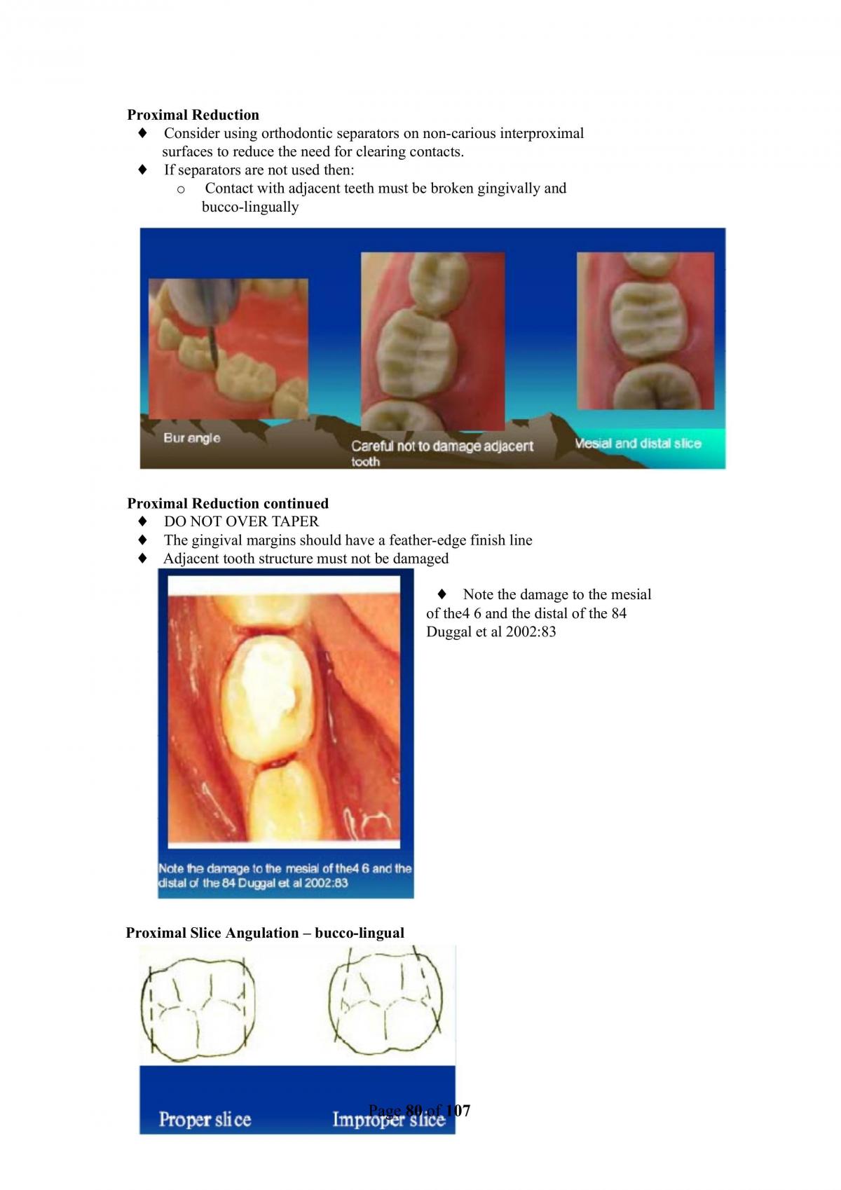 Paediatric Dentistry Notes - Semester 2  - Page 80