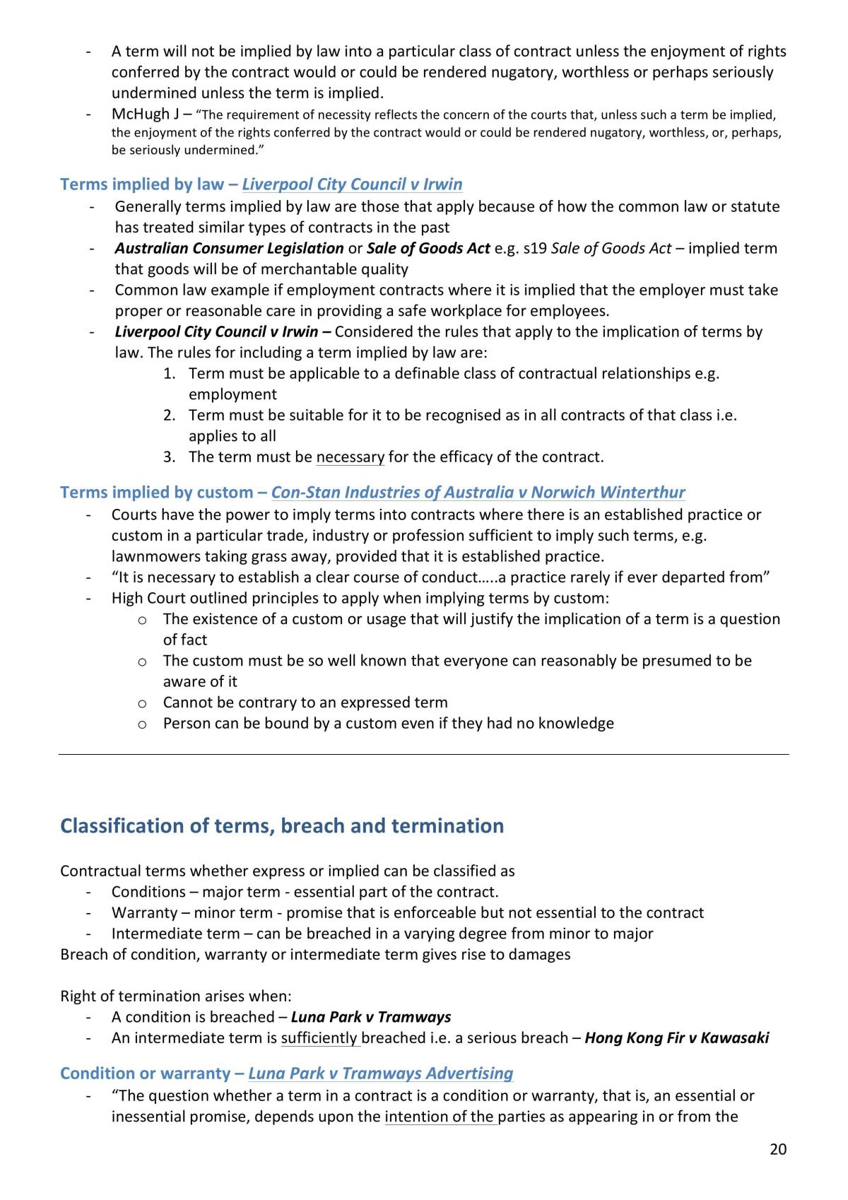 Contracts Exam Notes - Page 20