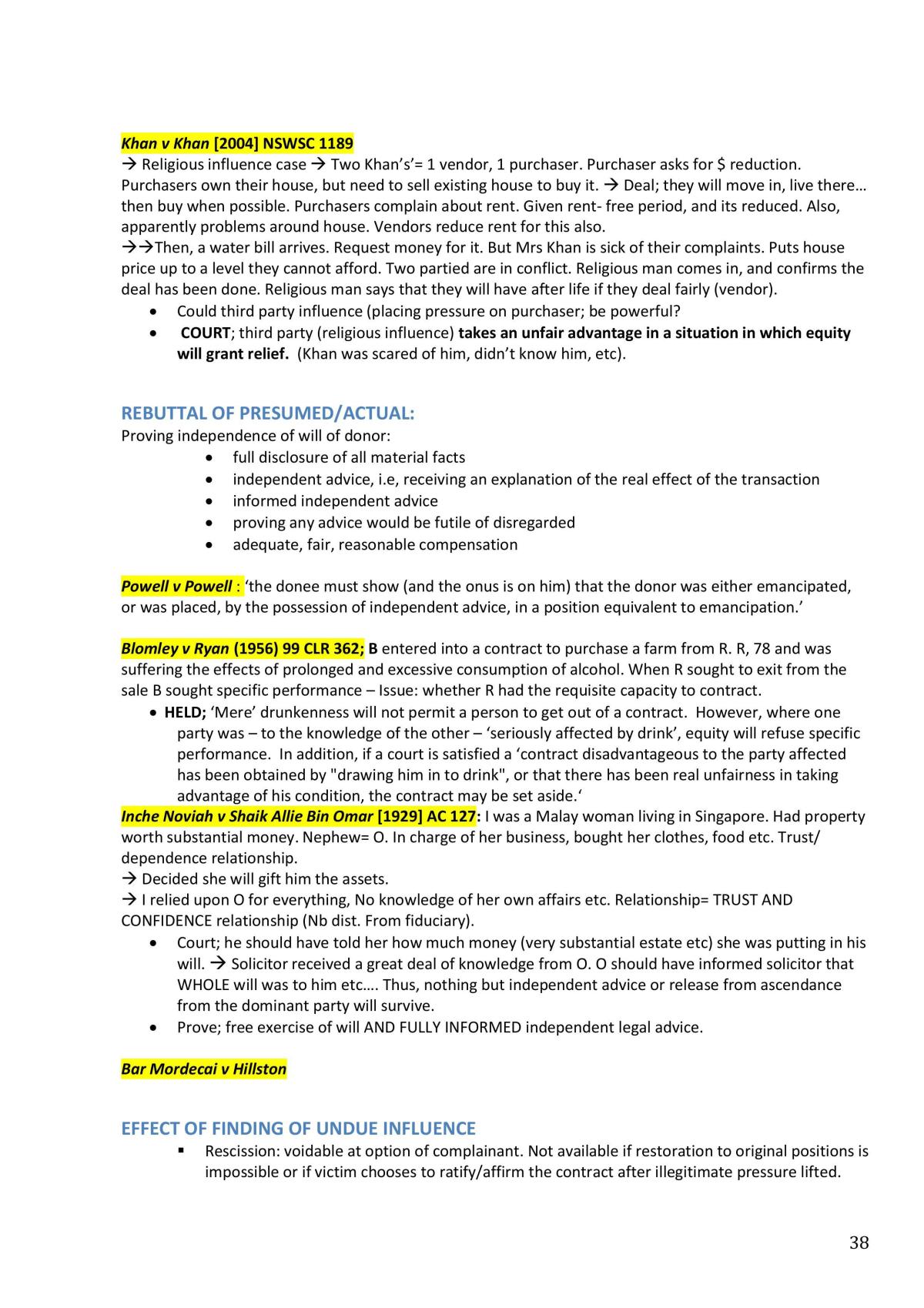 Contracts Exam Notes  - Page 38