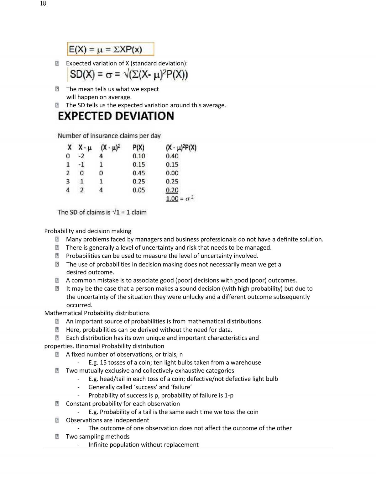 Business Analytics Trimester Revision - Page 18