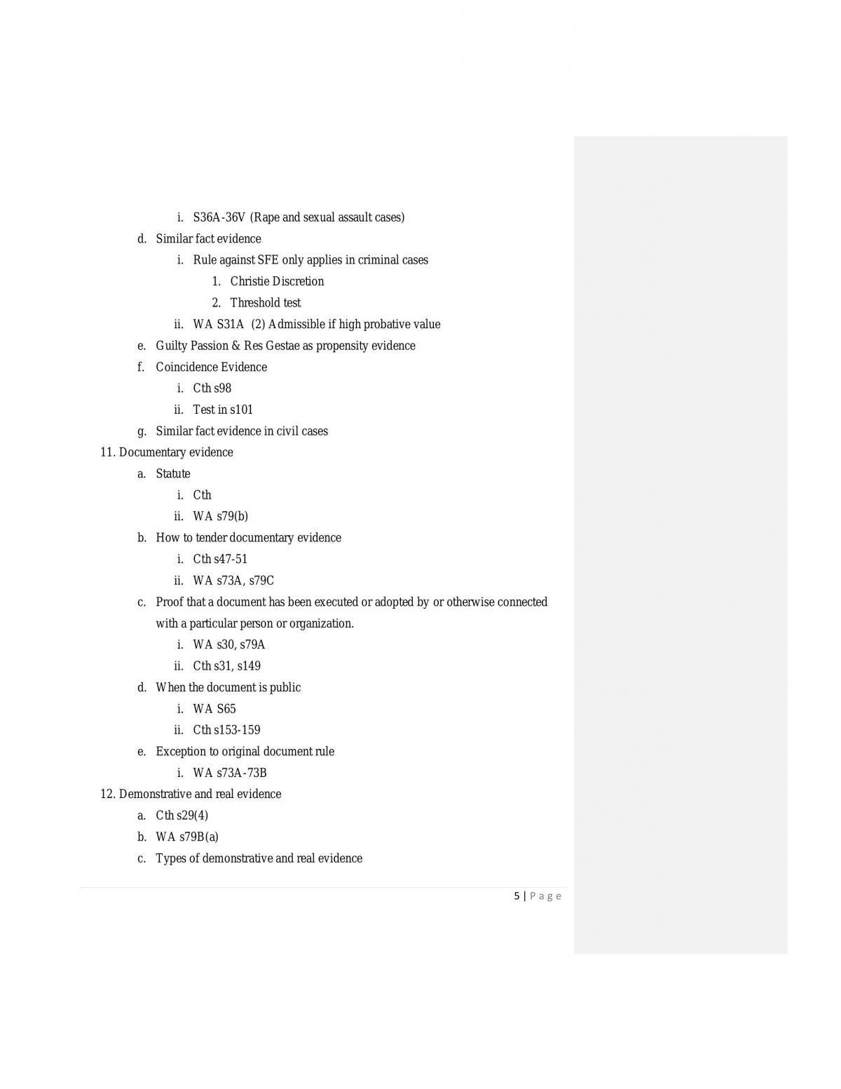 Evidence Exam Notes - Page 5