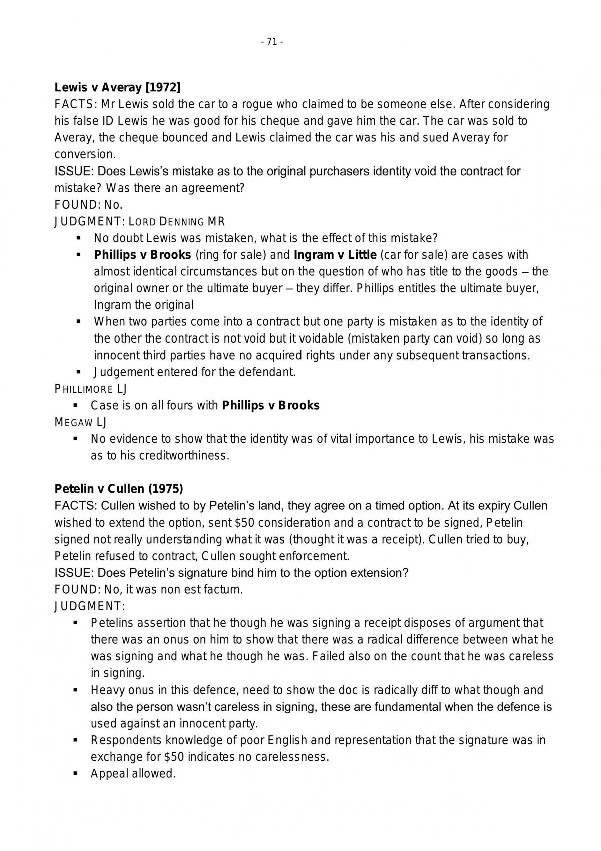Contracts 2 Exam Notes - Page 71