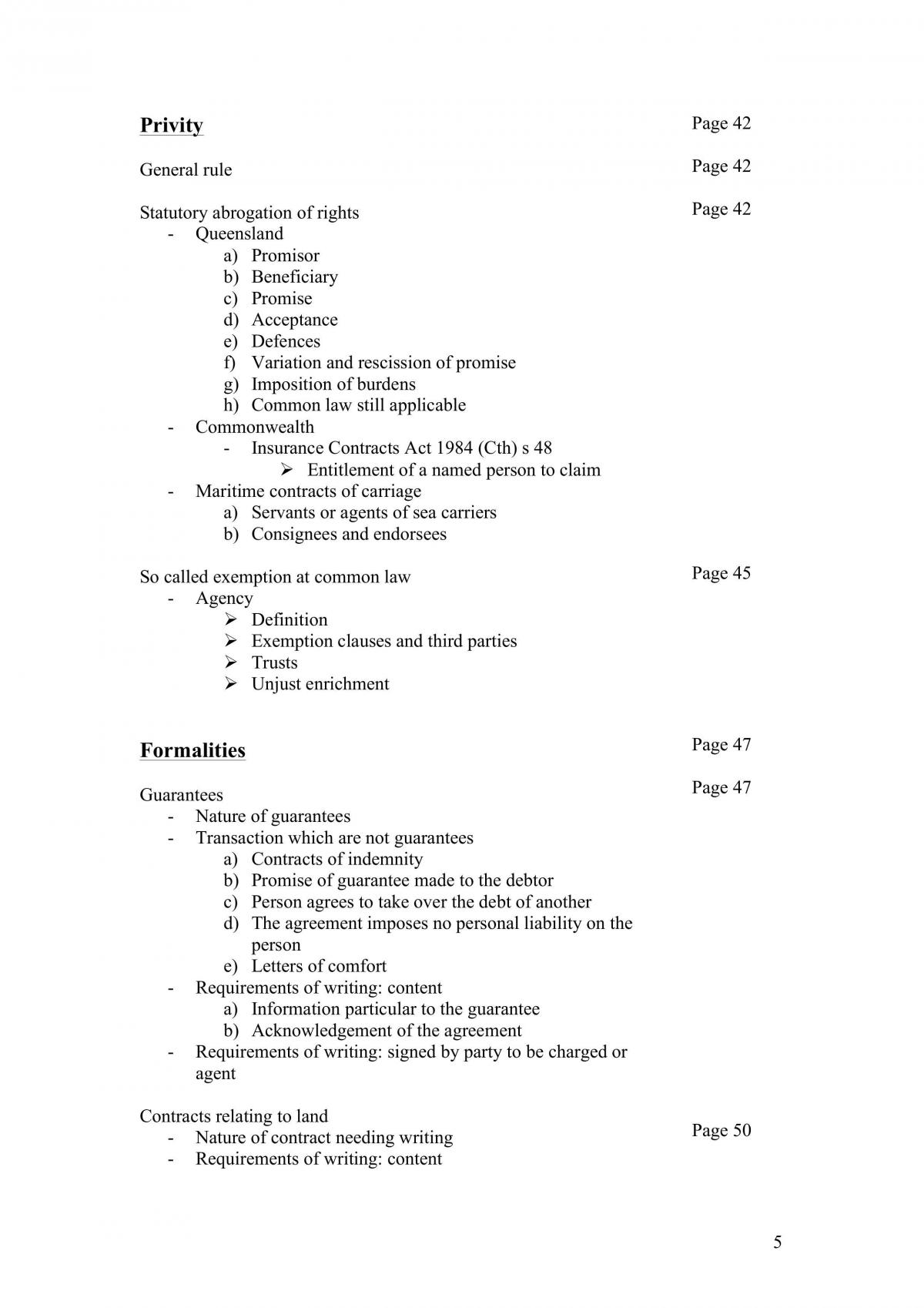 Complete Detailed Notes for Contracts I - Page 5