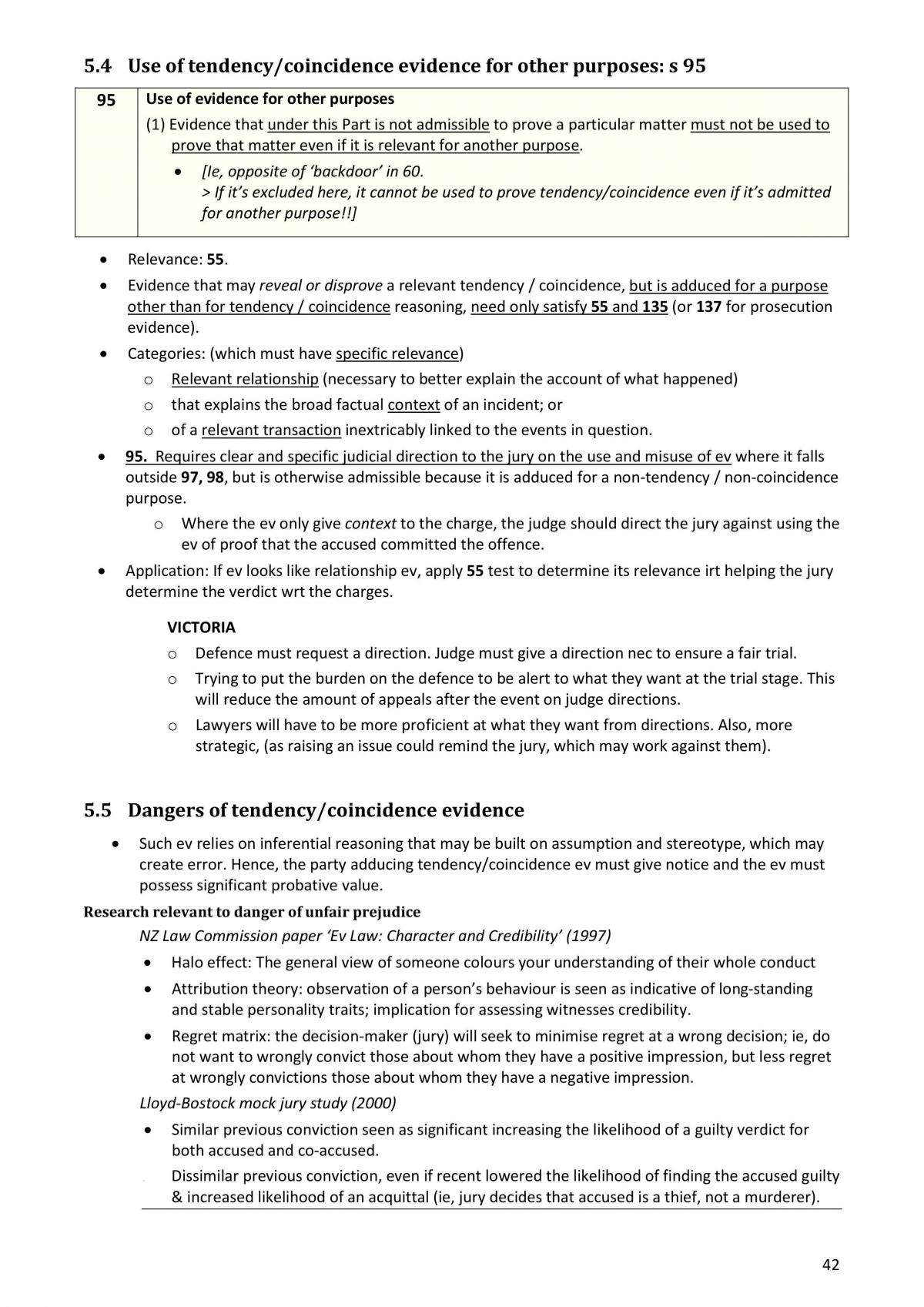 Complete Evidence Notes - Page 42
