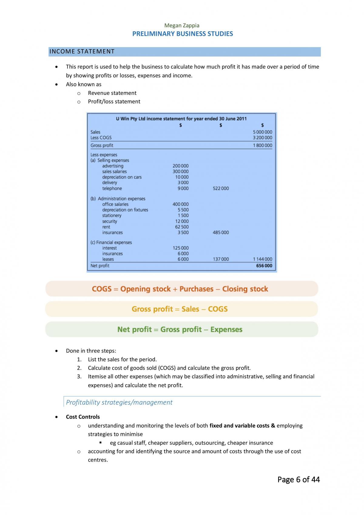 Complete Preliminary Business Studies Notes - Page 33