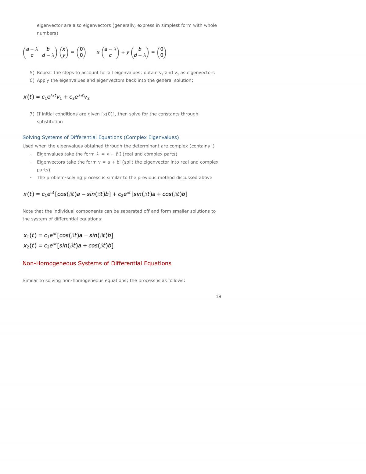 Ordinary Differential Equations Complete Course Notes - Page 19