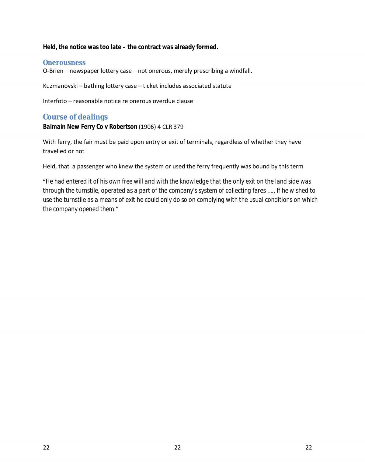 Contracts Law Notes - Page 22