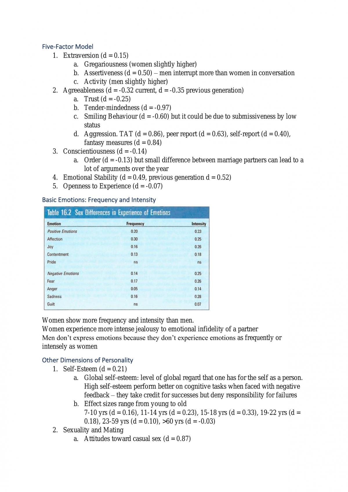 Psychology of Individual Differences Compiled Notes - Page 27