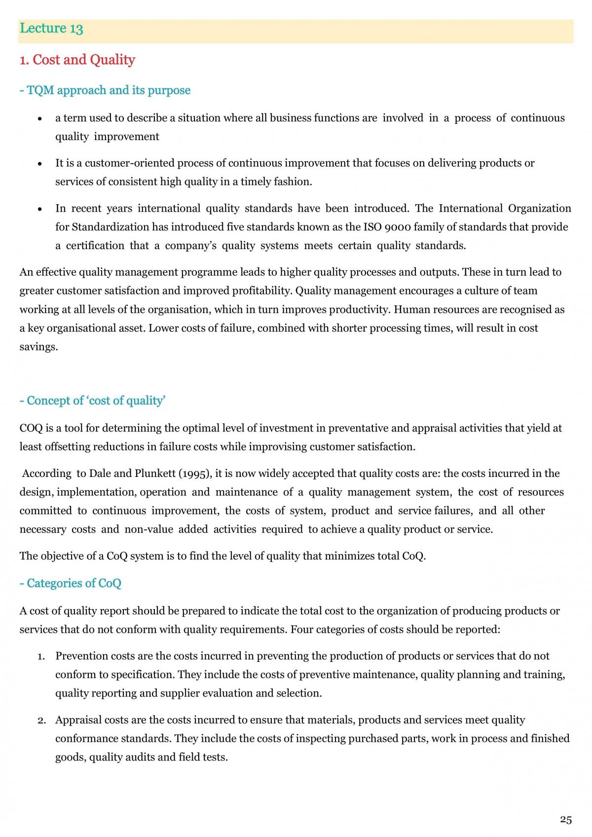 Advanced Management Accounting exam study notes - Page 25