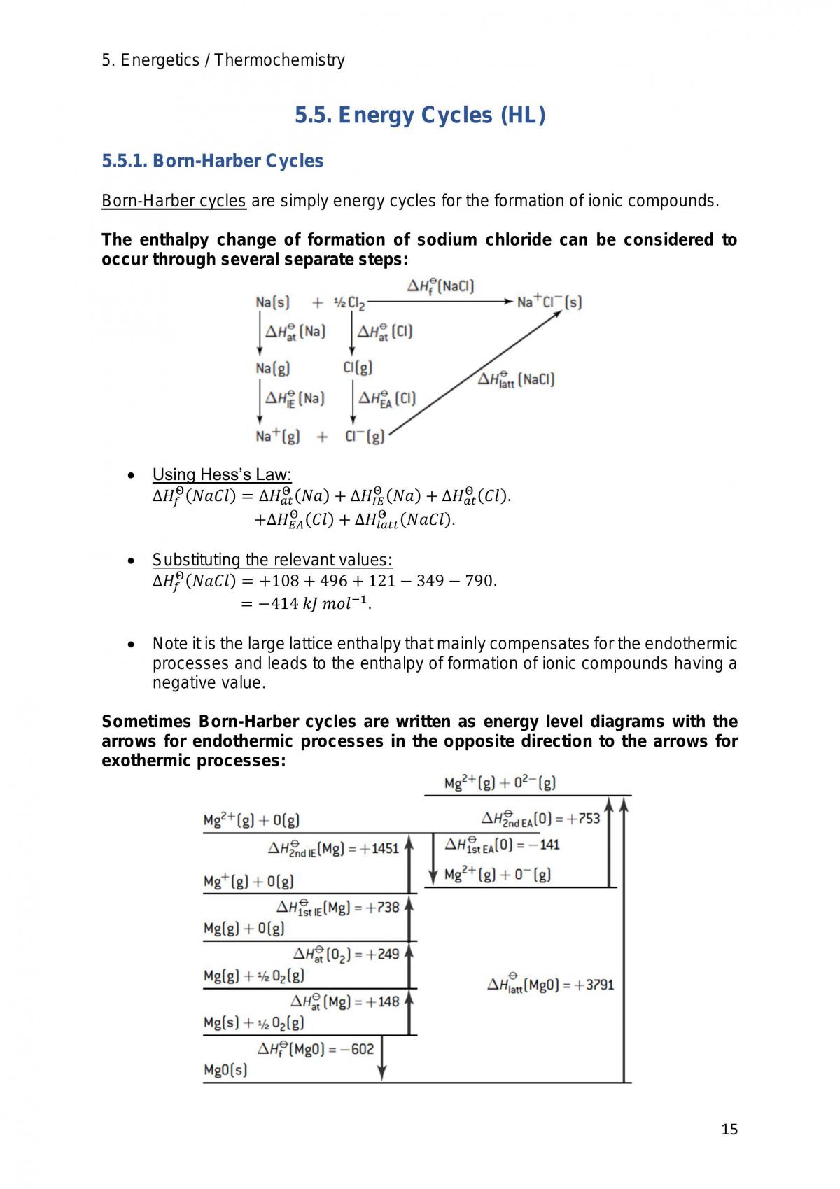 Topic 5 Energetics / Thermochemistry - Page 15