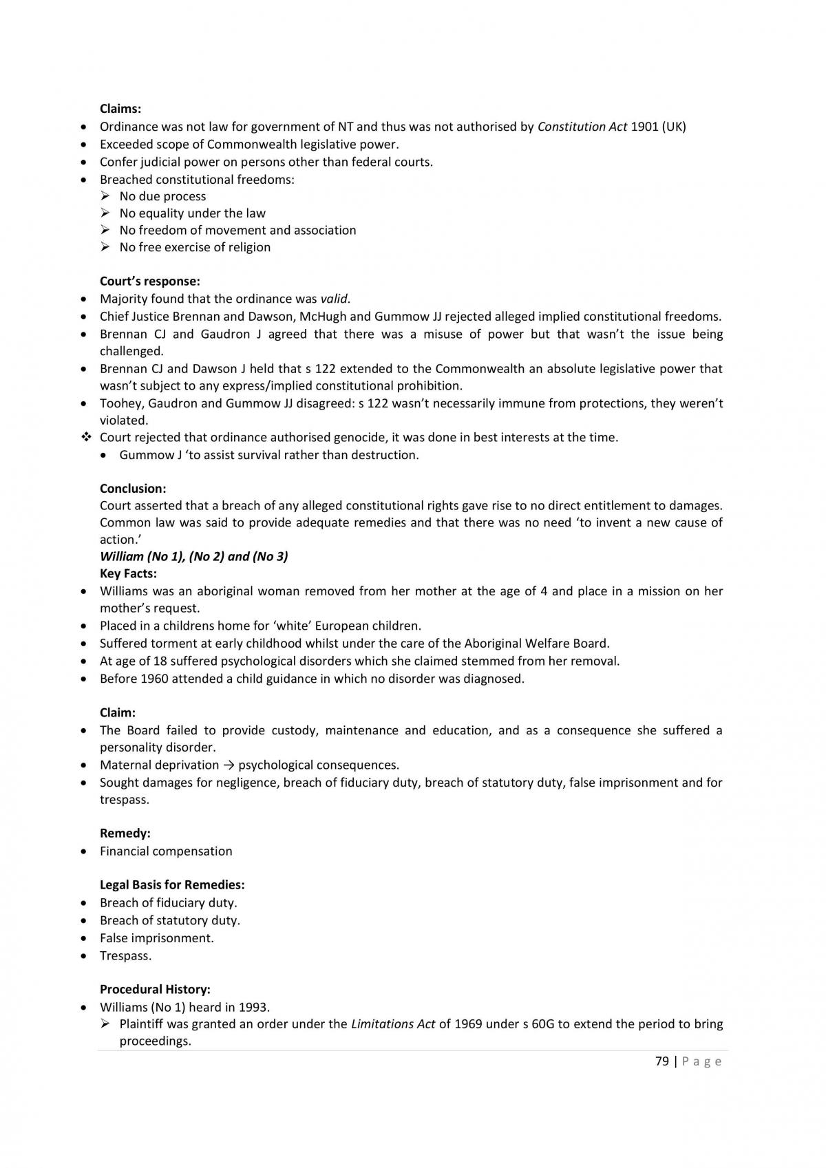 Notes for the class Perspectives on Law - Page 80