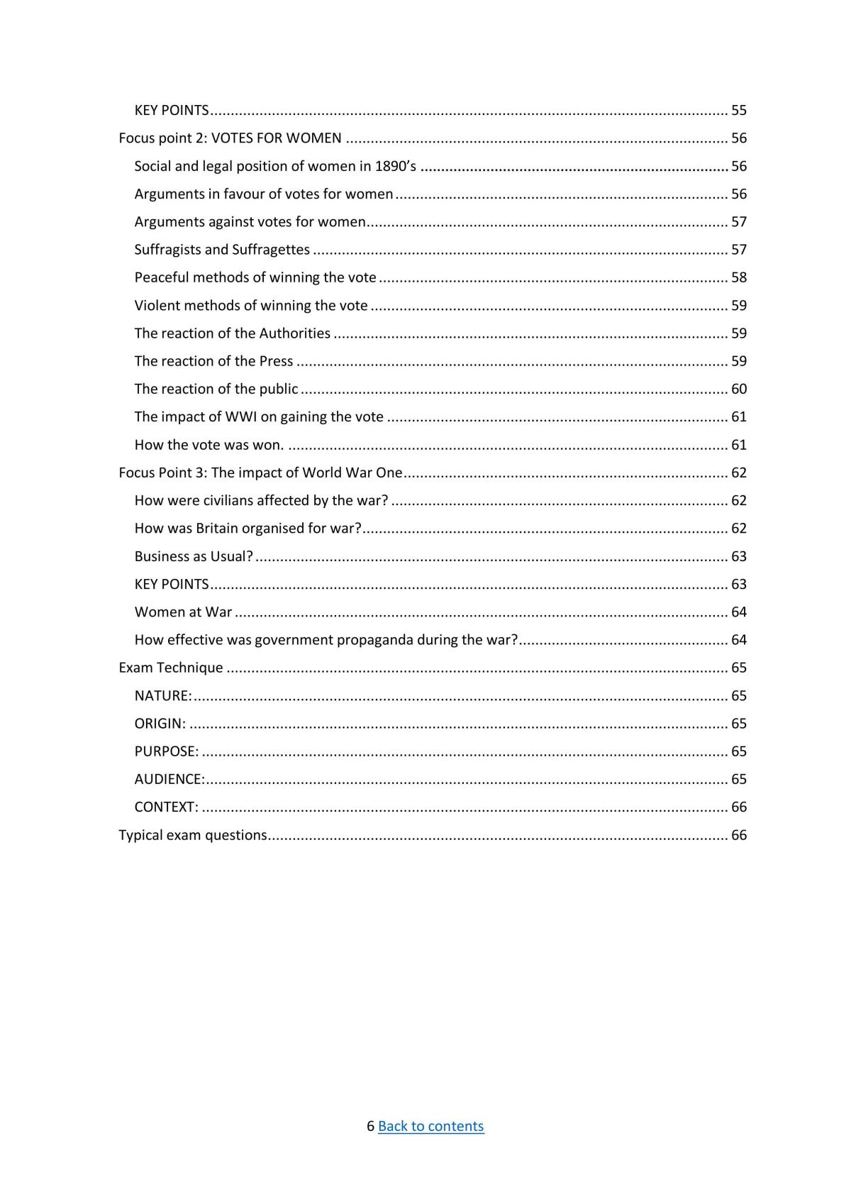 AQA GCSE History- Full study notes  - Page 6