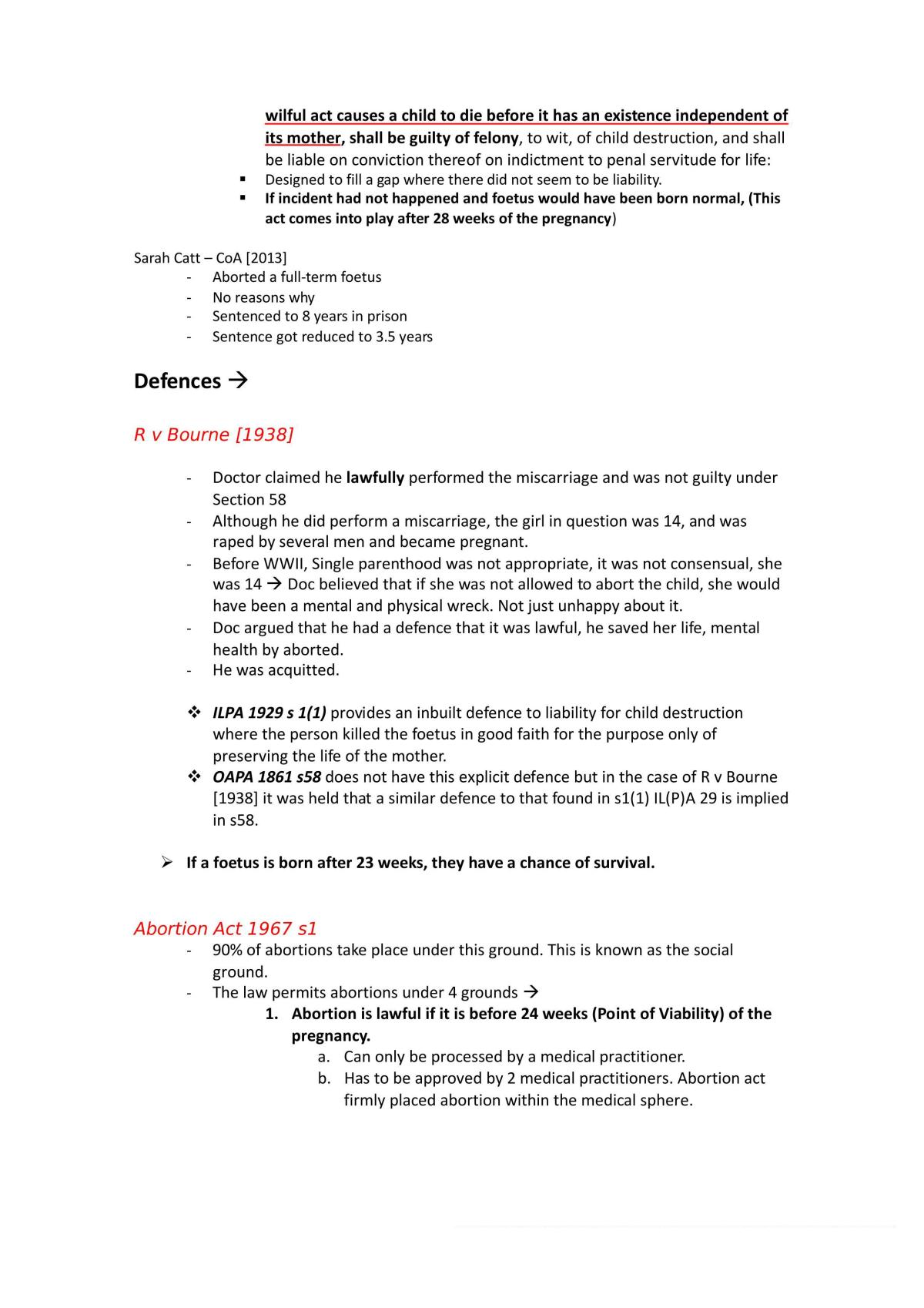 Medicine and the Law Exam Notes - Page 41