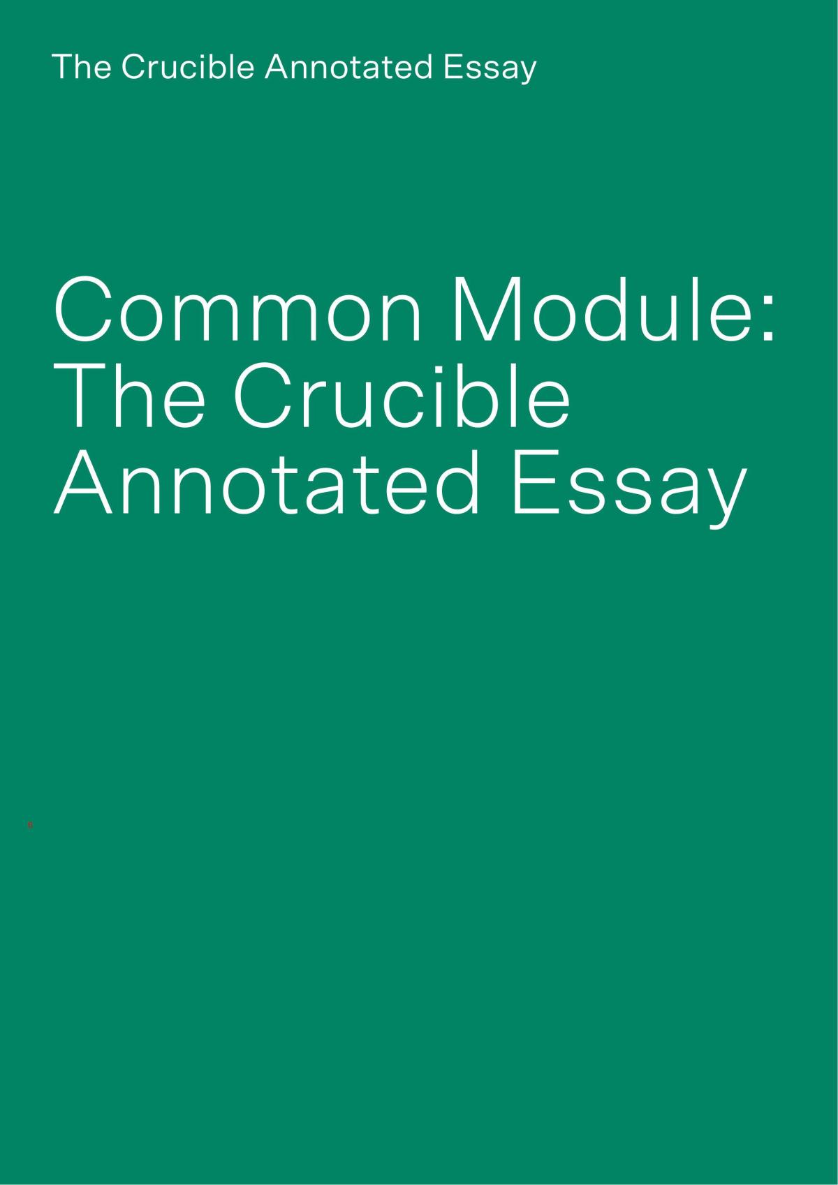 The crucible sample essay - Page 6
