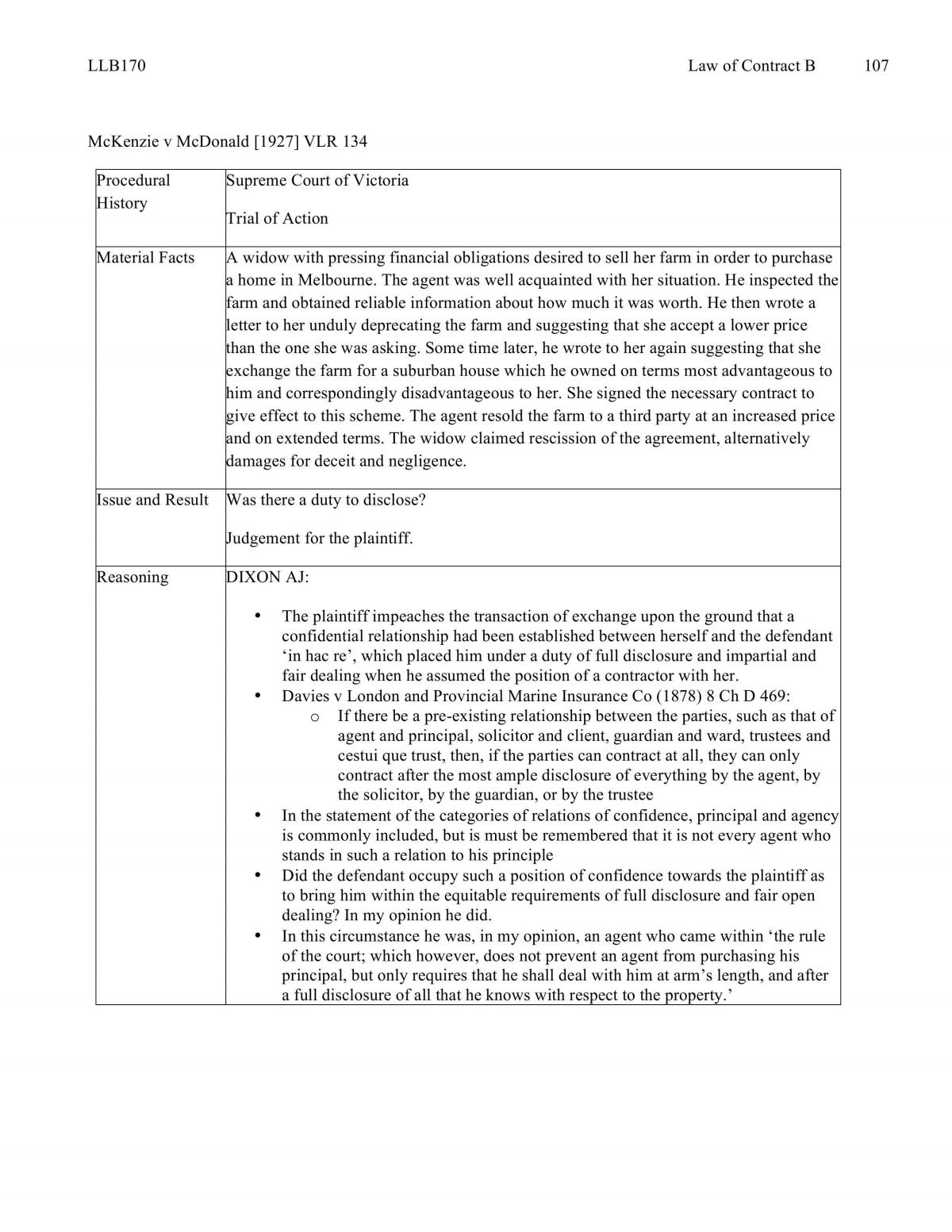 Contract B Case Summaries - Page 107