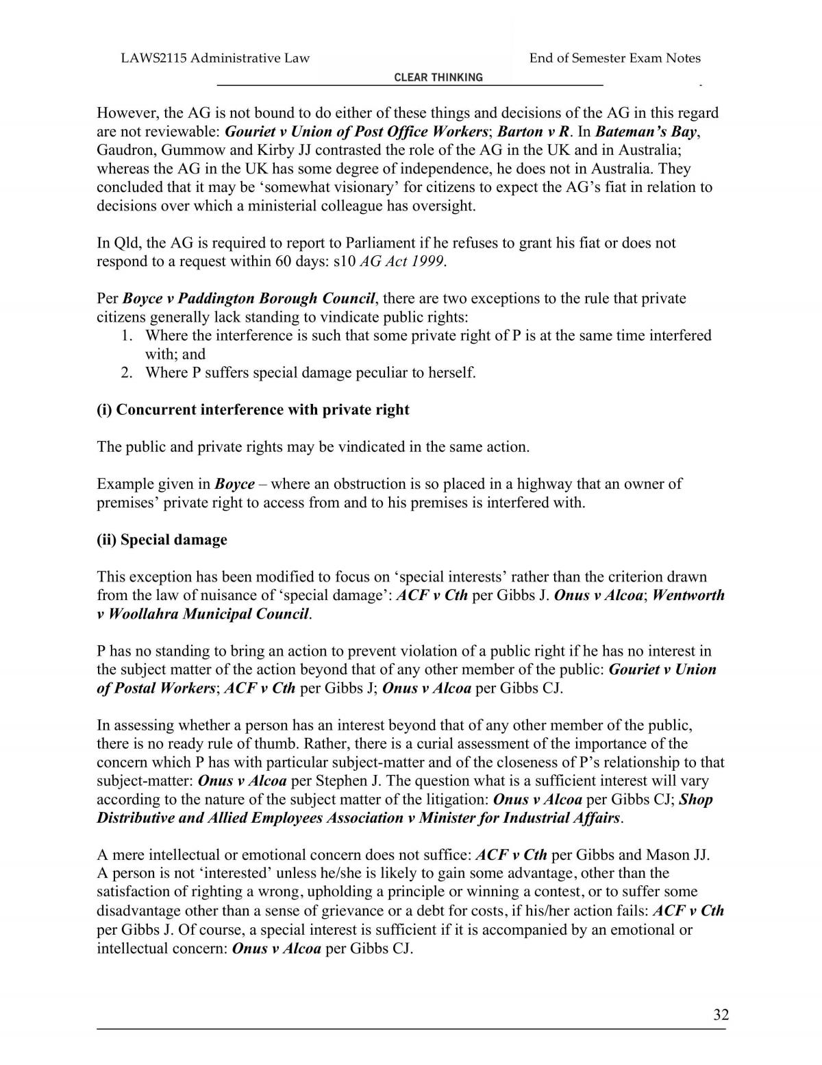final notes for administrative law - Page 32