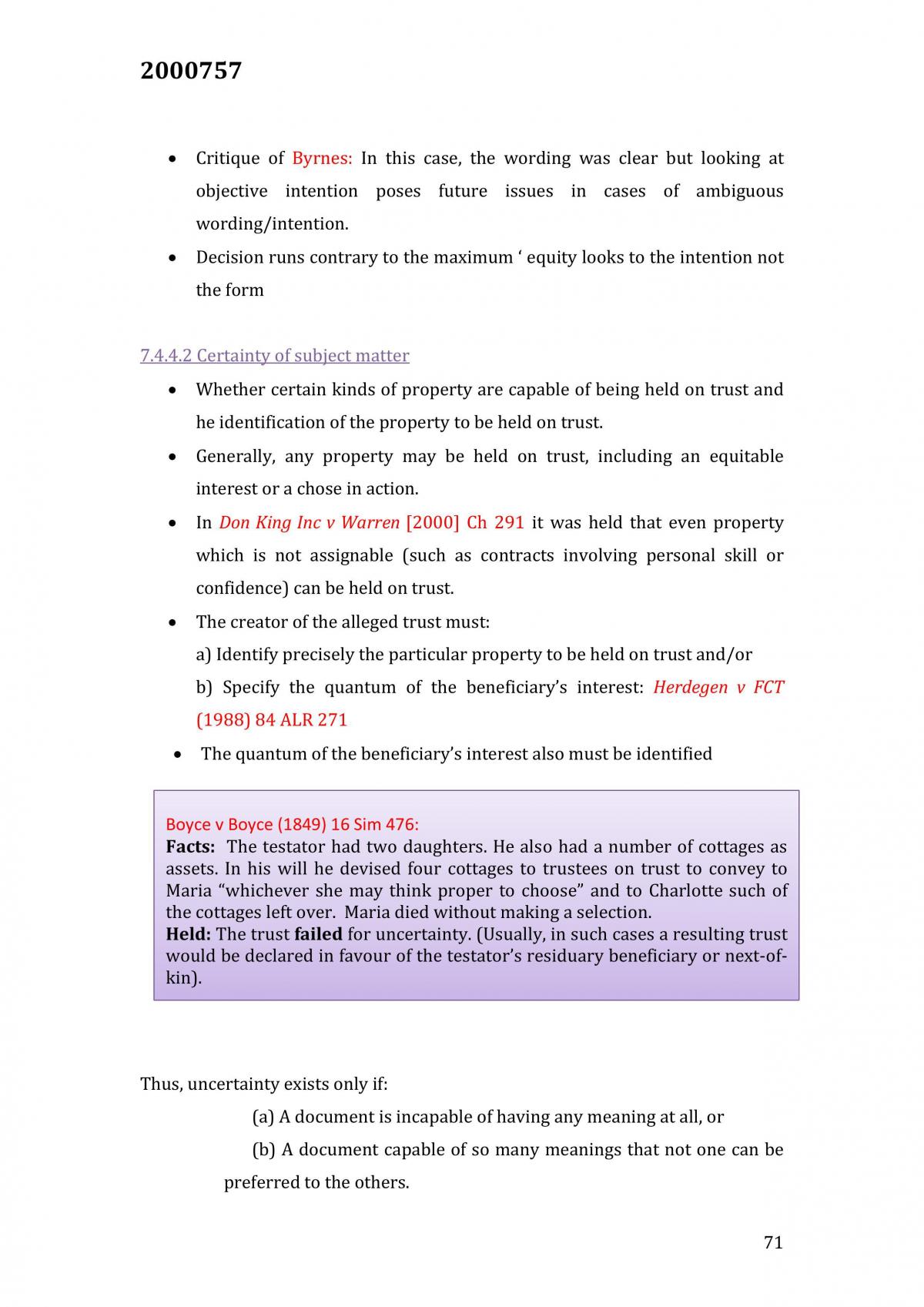 Equity and Trusts Bible - Page 71